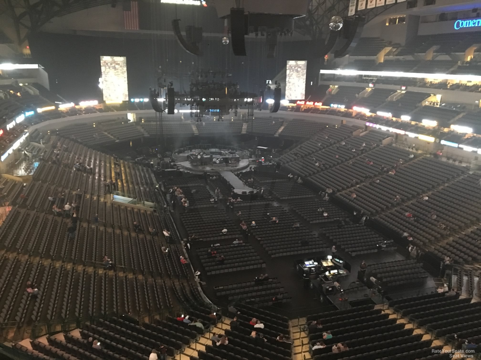 section 320, row e seat view  for concert - american airlines center