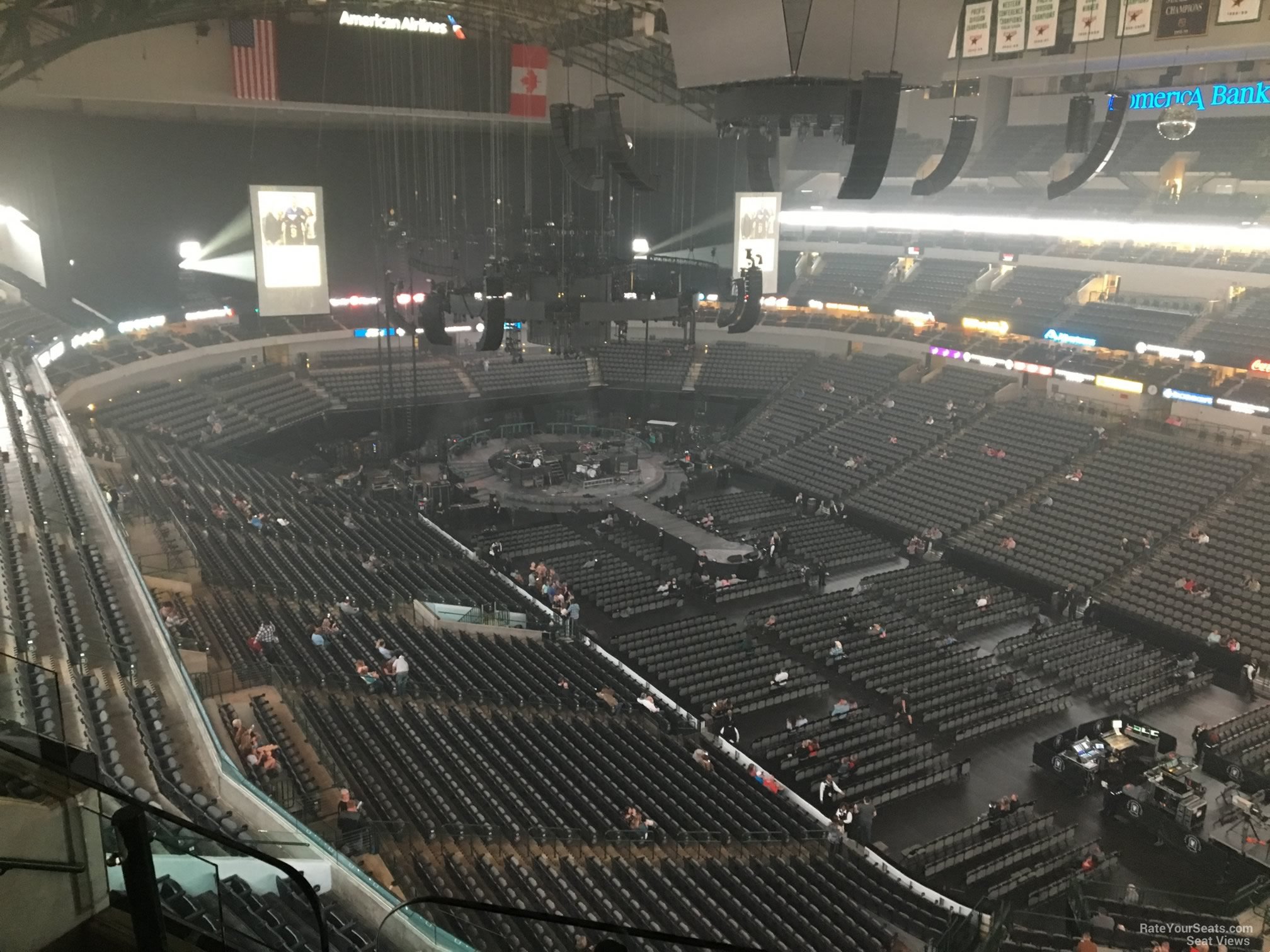 section 322, row e seat view  for concert - american airlines center