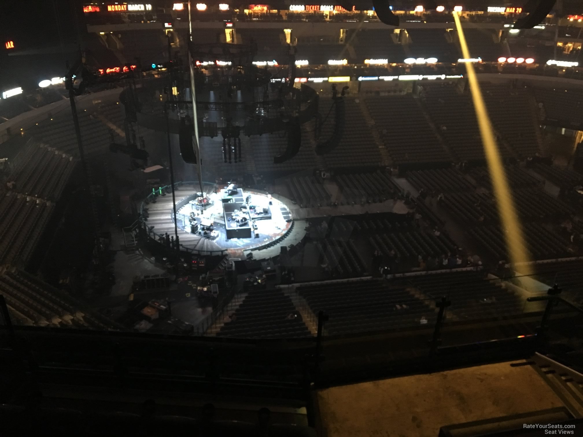 section 329, row k seat view  for concert - american airlines center