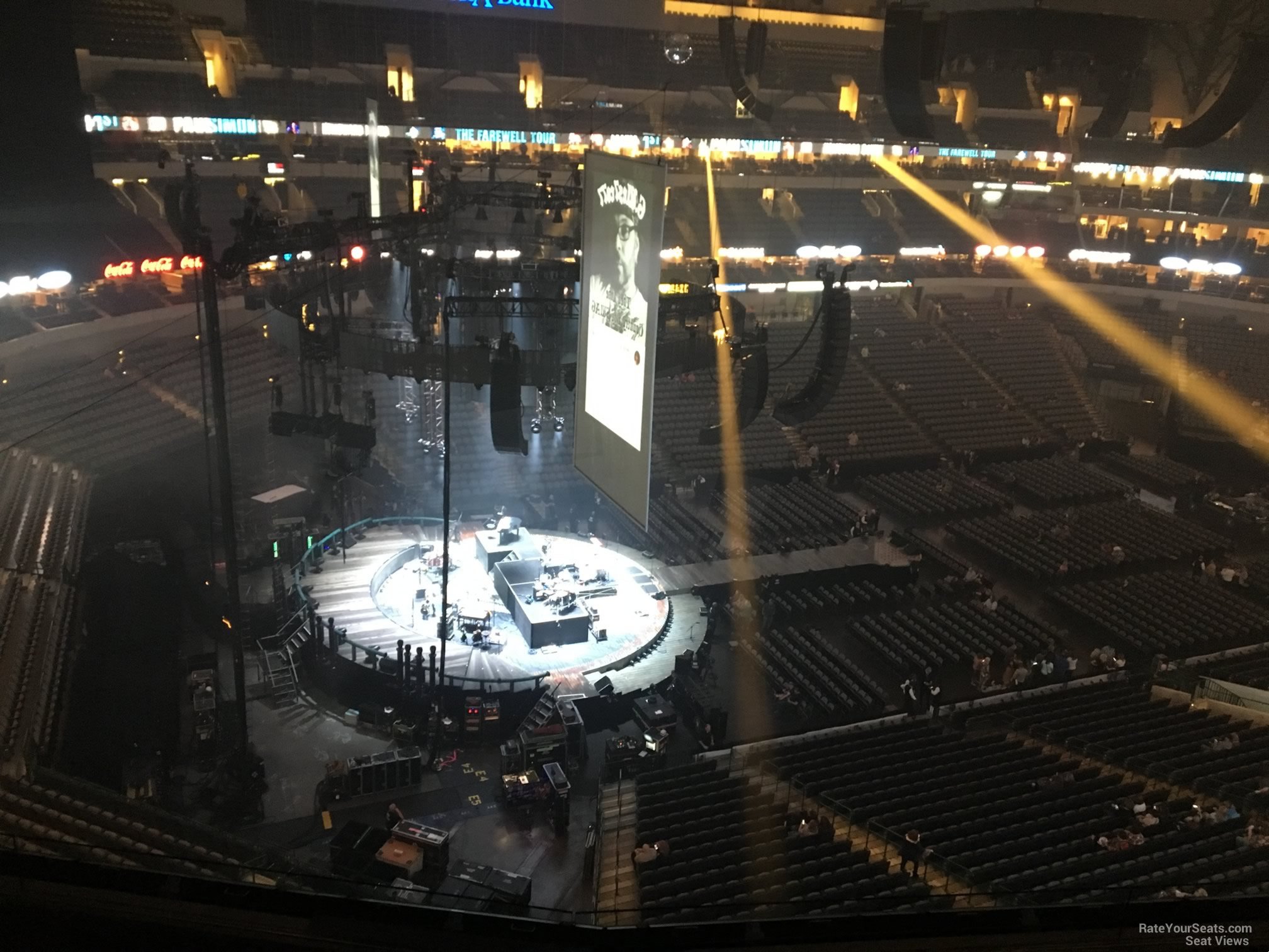 section 330, row e seat view  for concert - american airlines center