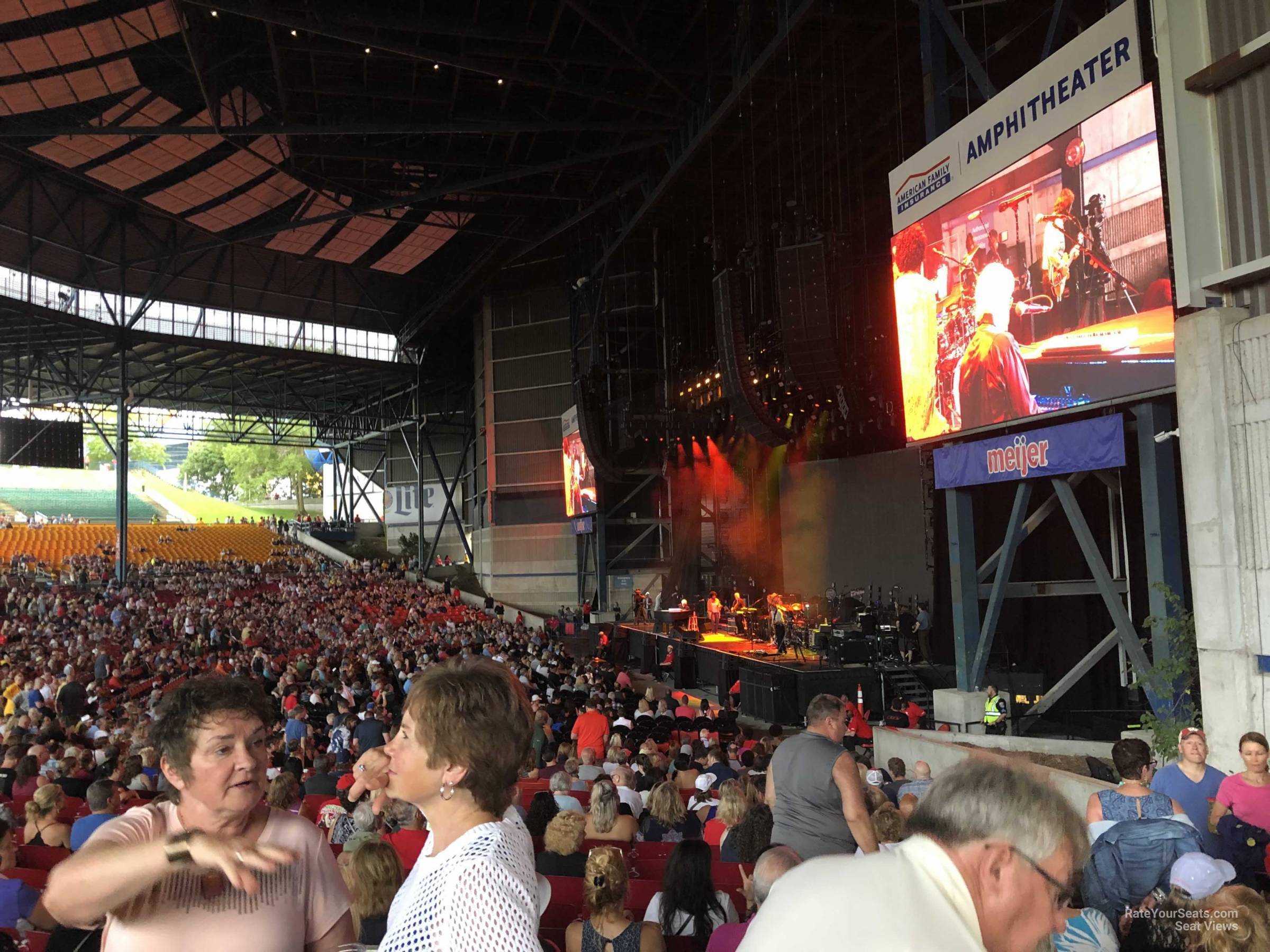 section 101, row ww seat view  - american family insurance amphitheater