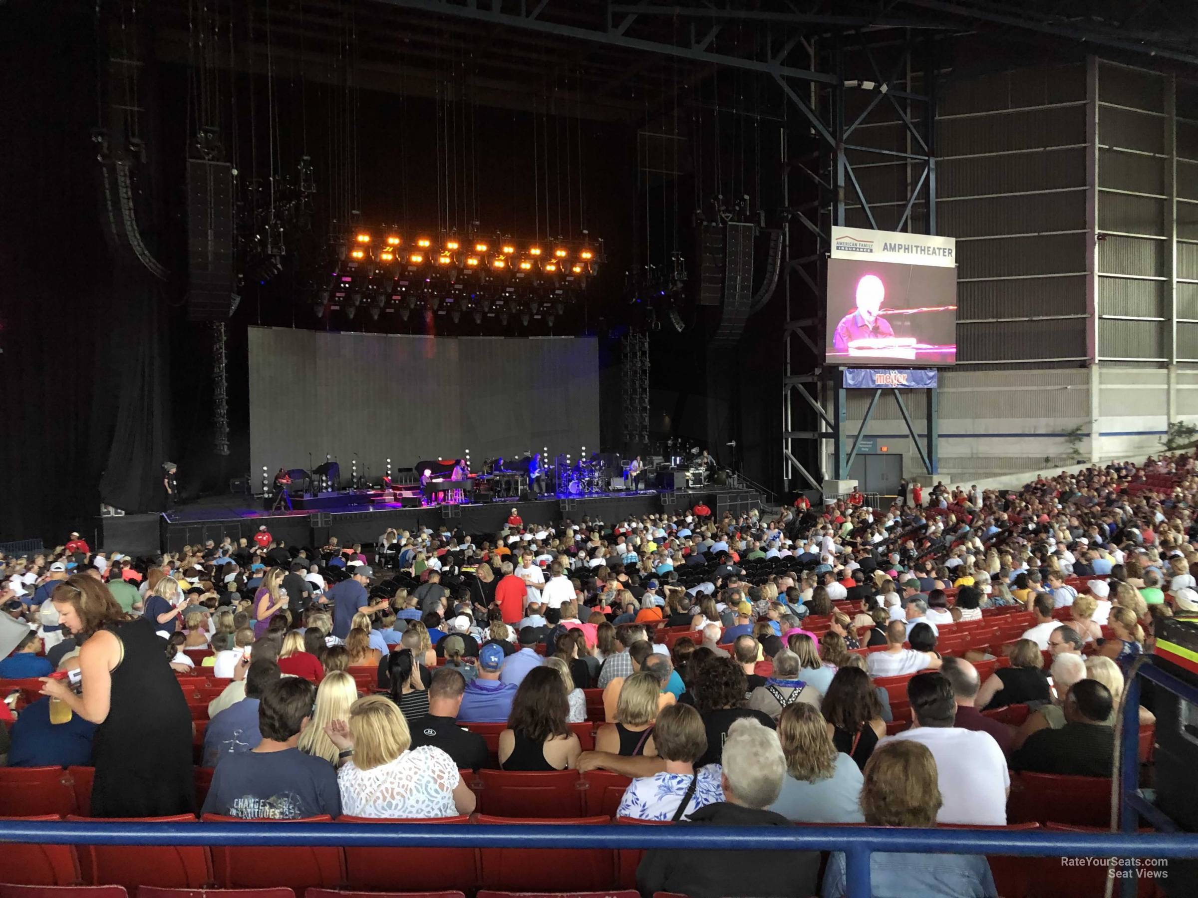section 105, row ww seat view  - american family insurance amphitheater
