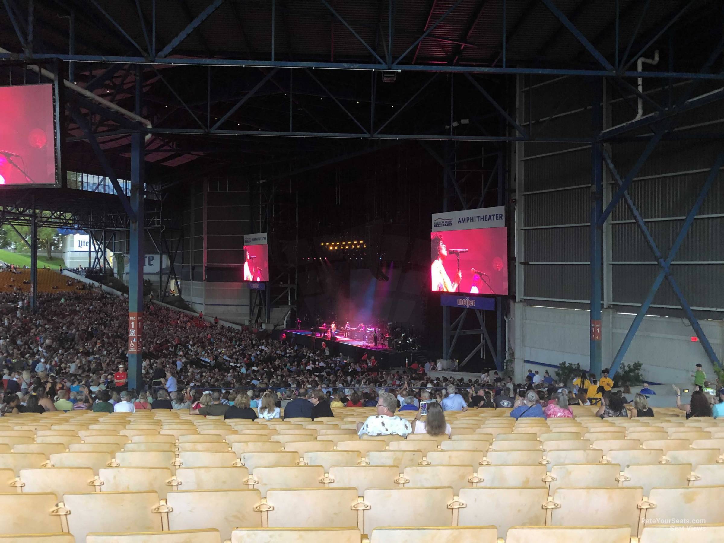 section 202, row x seat view  - american family insurance amphitheater