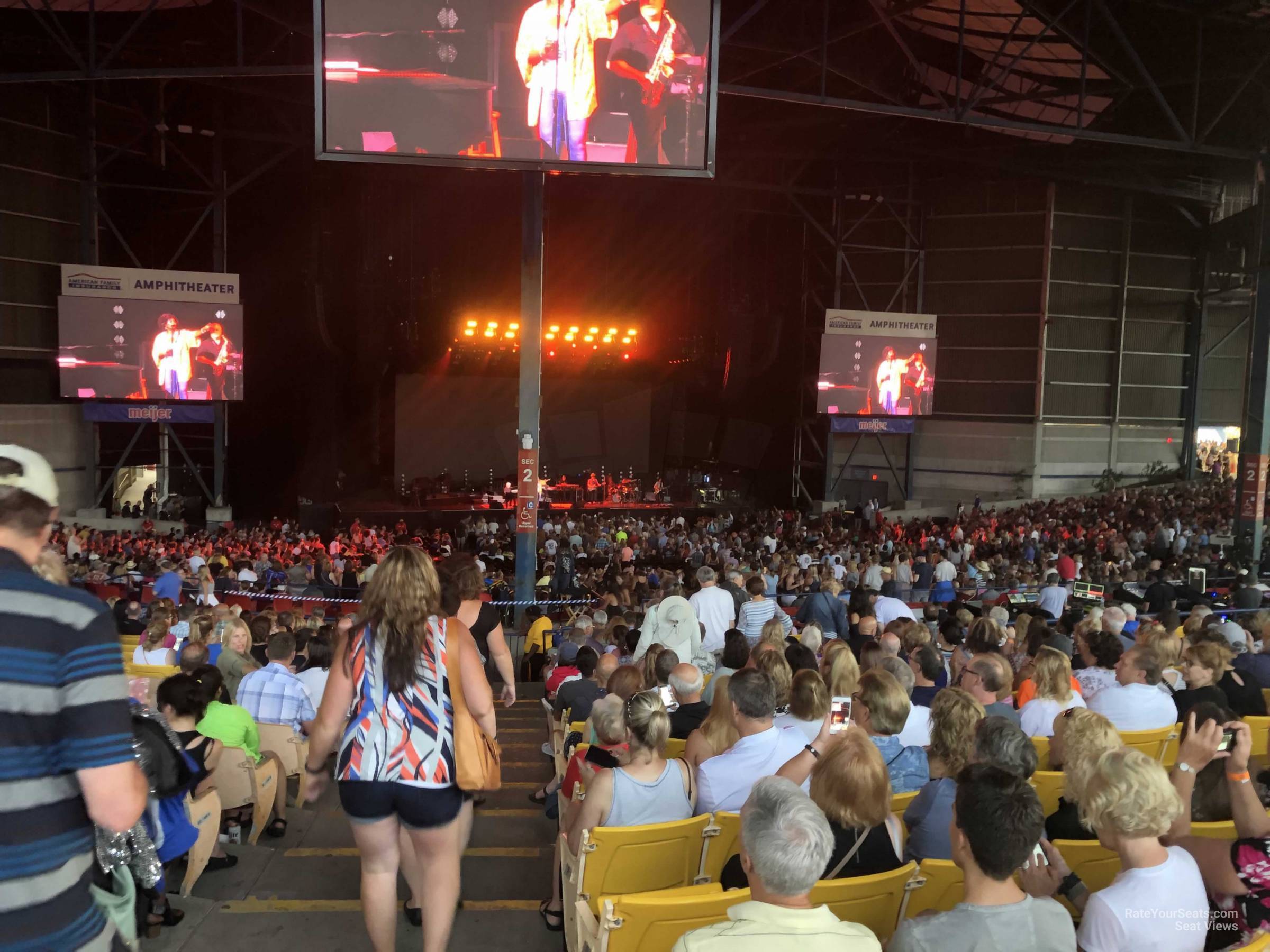 section 208, row y seat view  - american family insurance amphitheater