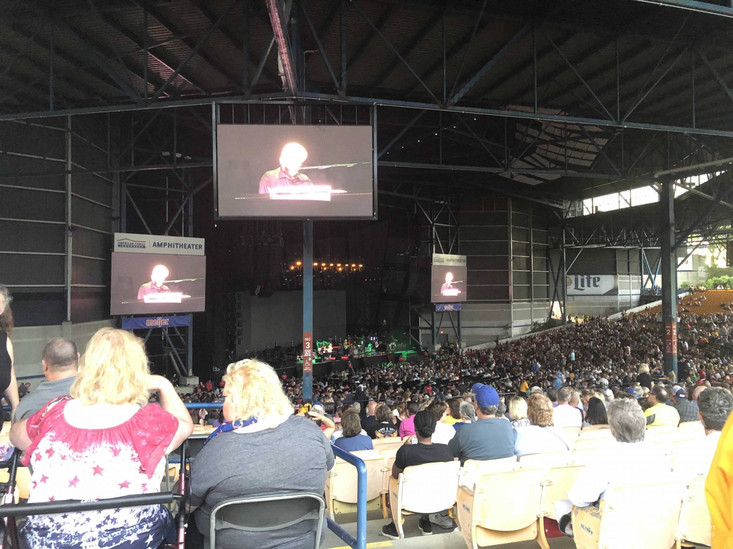 section 209, row wc seat view - american family insurance amphitheater