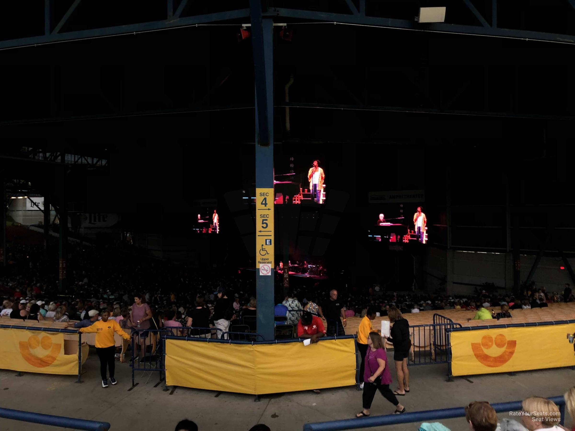 section 303, row c seat view  - american family insurance amphitheater