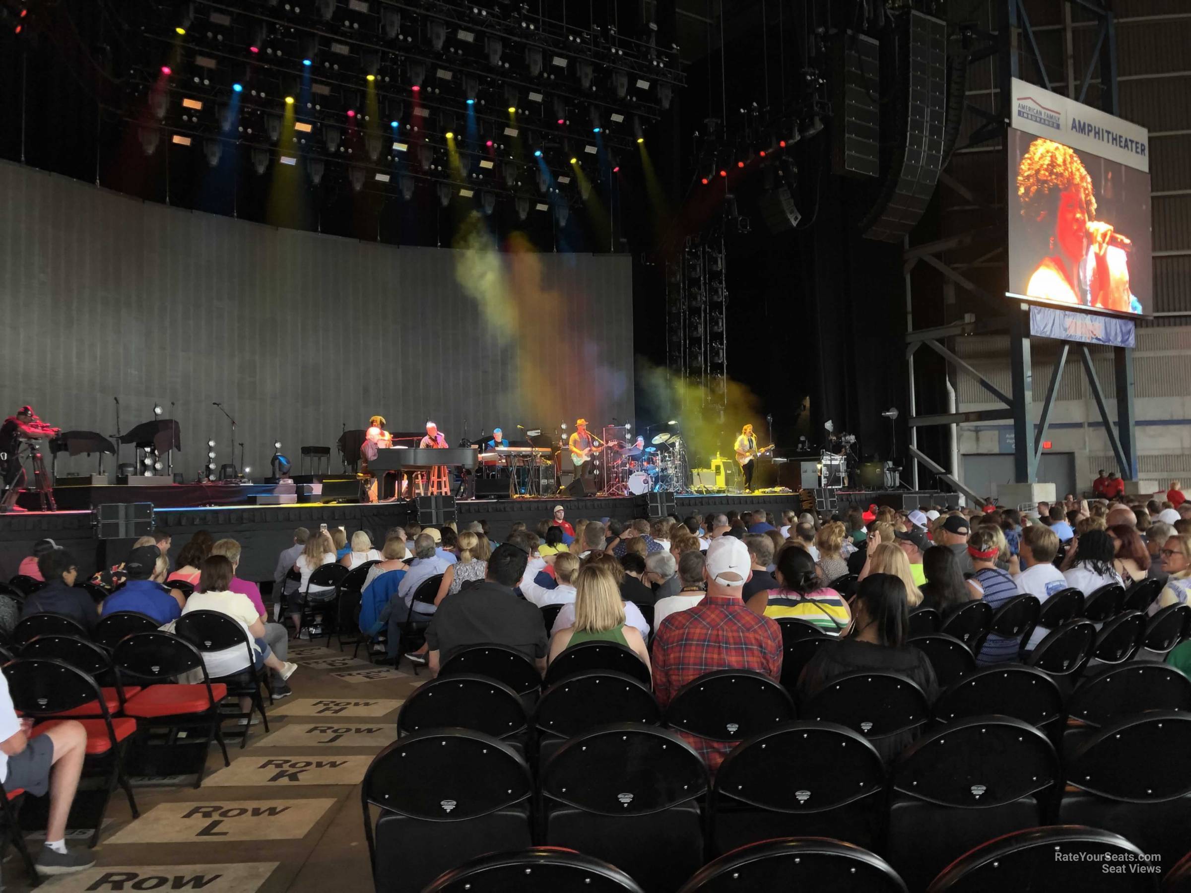 section 4, row n seat view  - american family insurance amphitheater