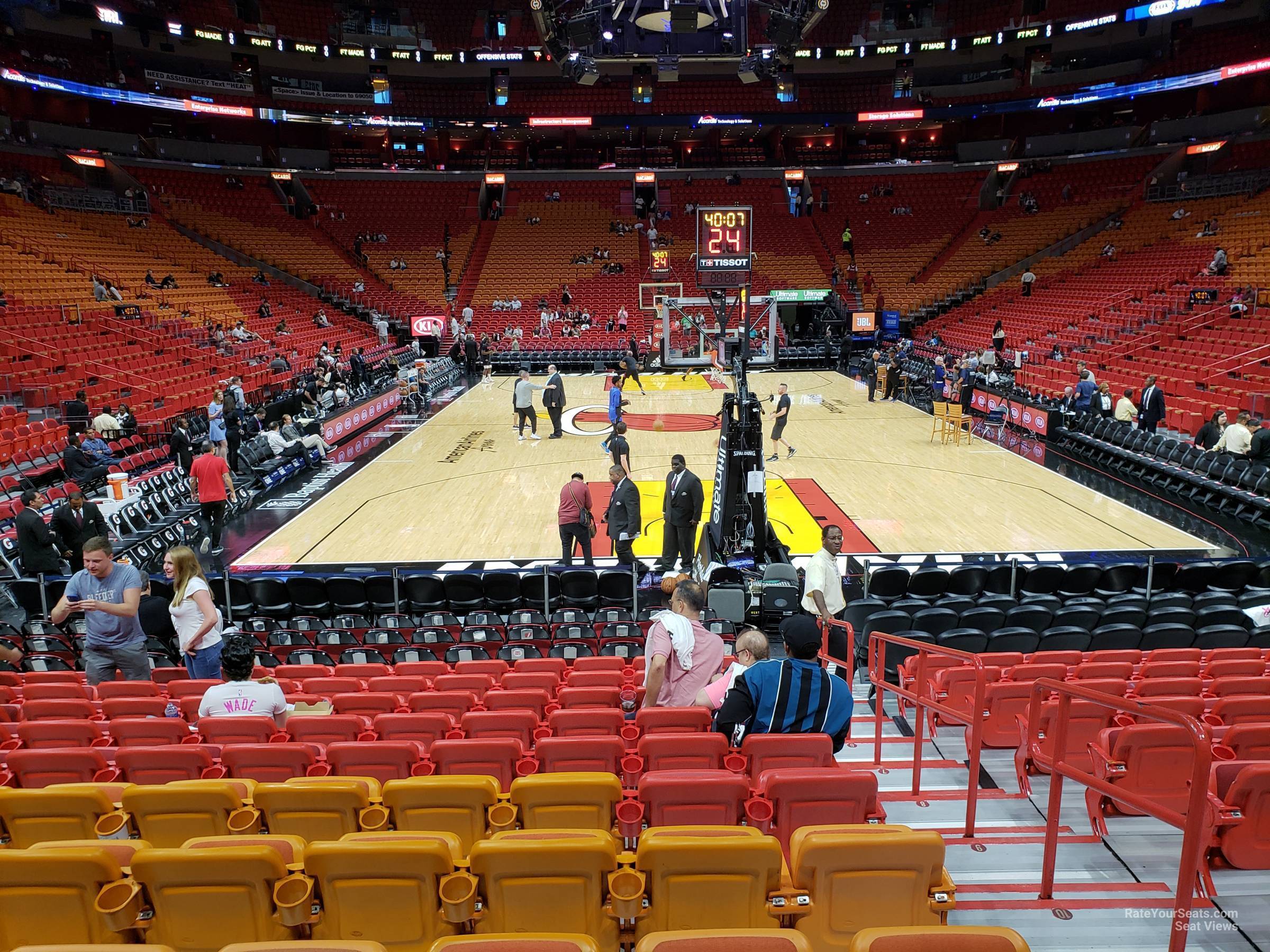 AmericanAirlines Arena Section 101 - Miami Heat - RateYourSeats.com