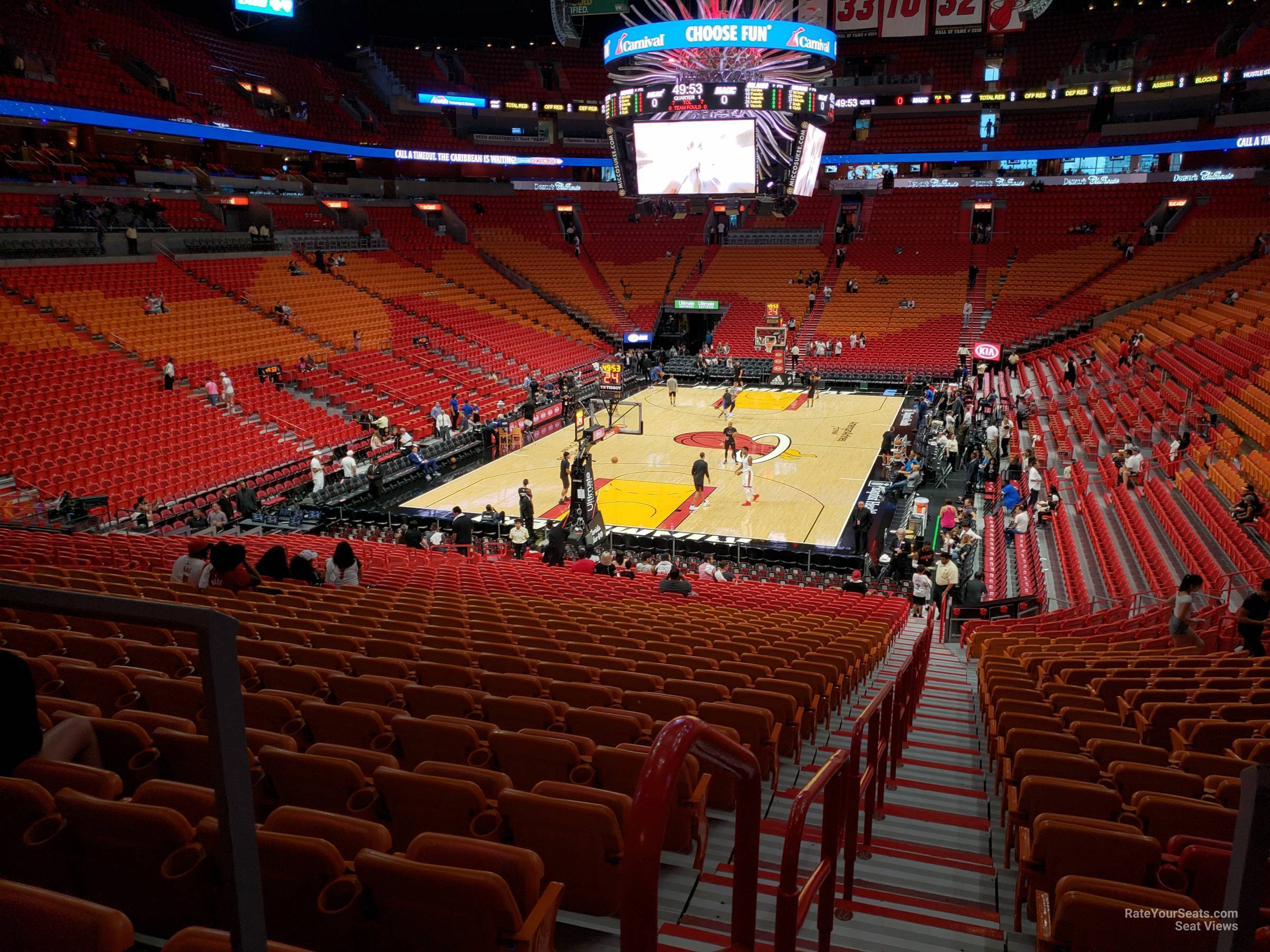 AmericanAirlines Arena Section 112 - Miami Heat - RateYourSeats.com