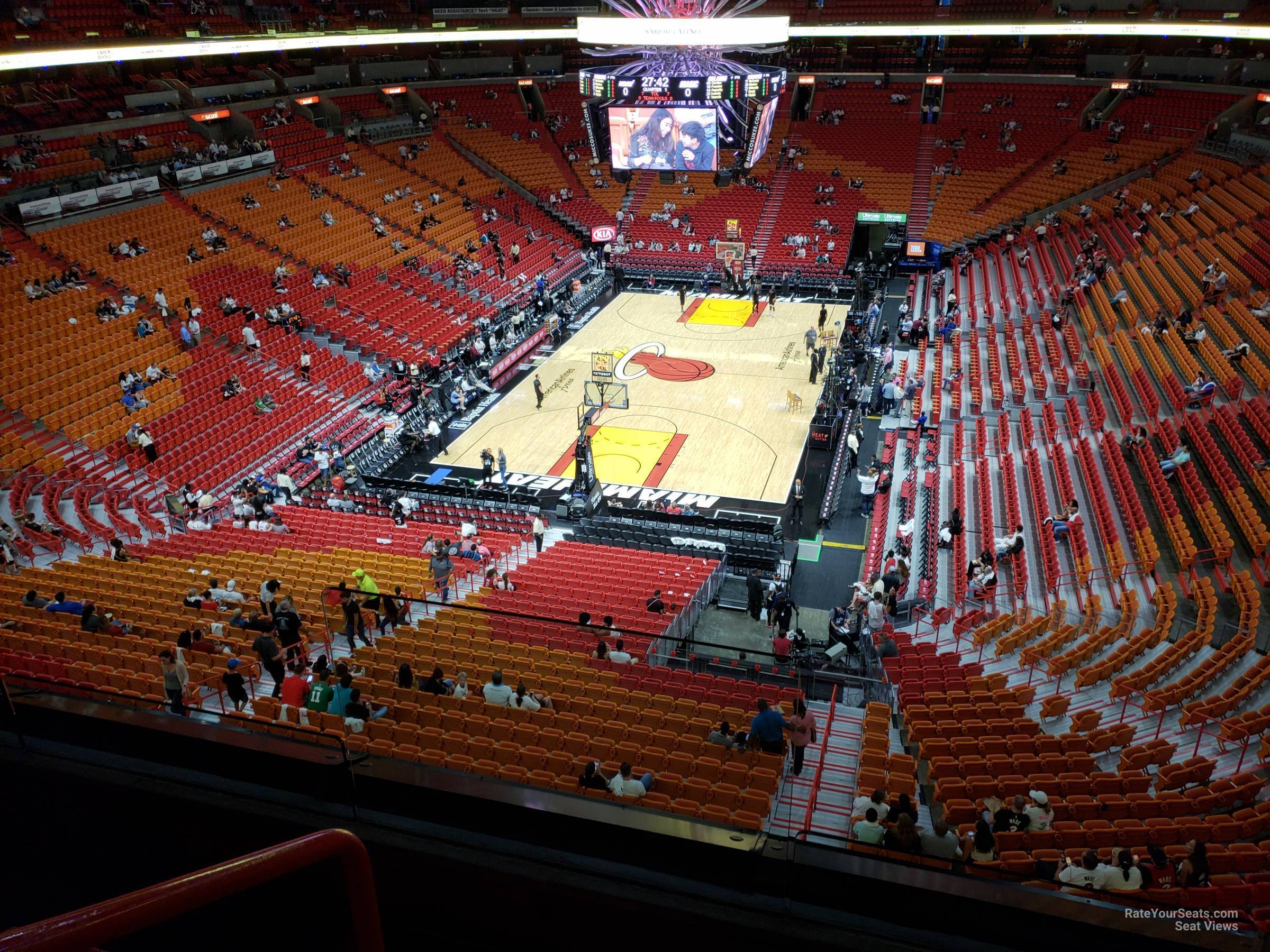 Section 331 at AmericanAirlines Arena - Miami Heat - RateYourSeats.com