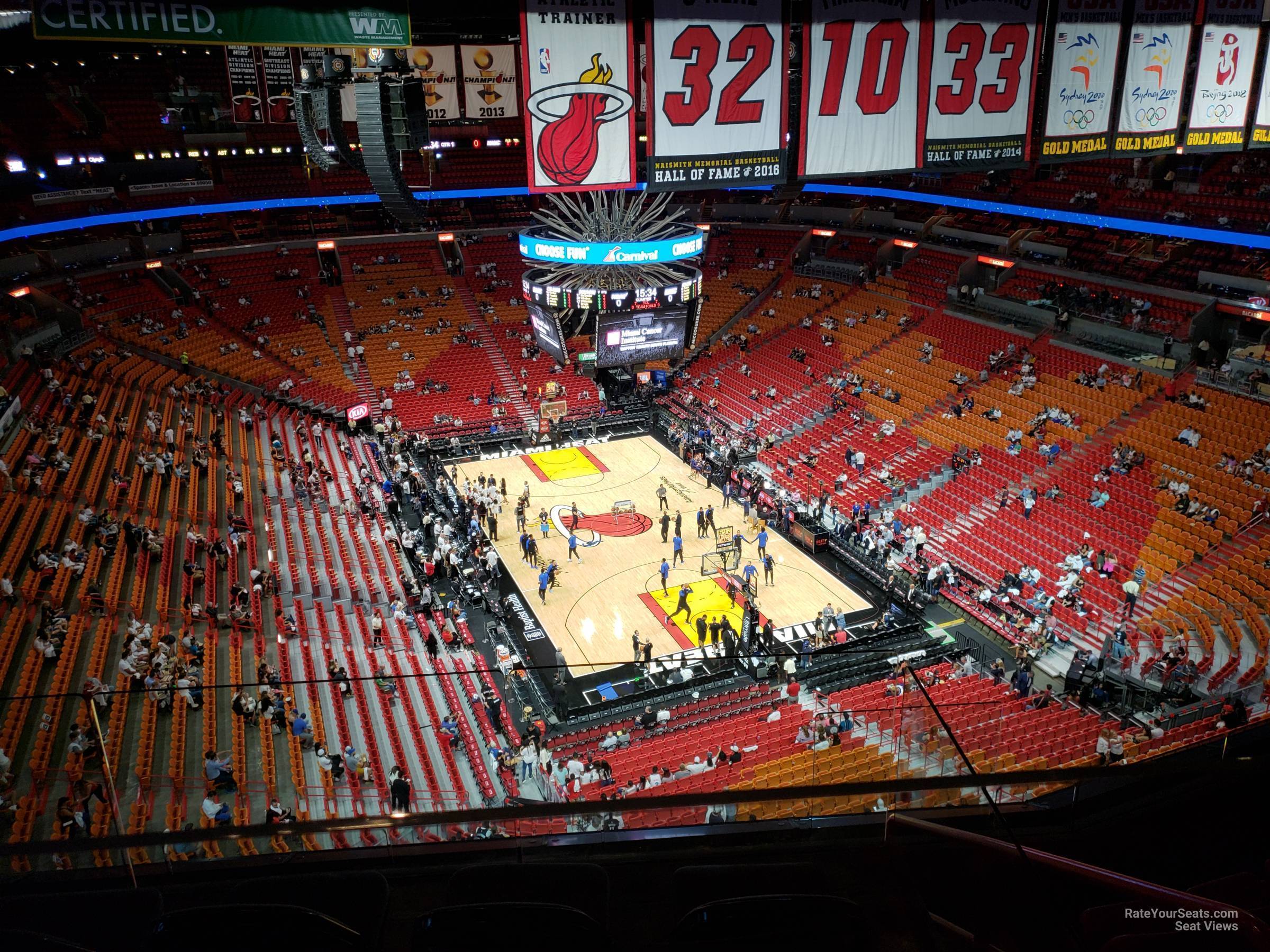 section 407, row 6 seat view  for basketball - ftx arena