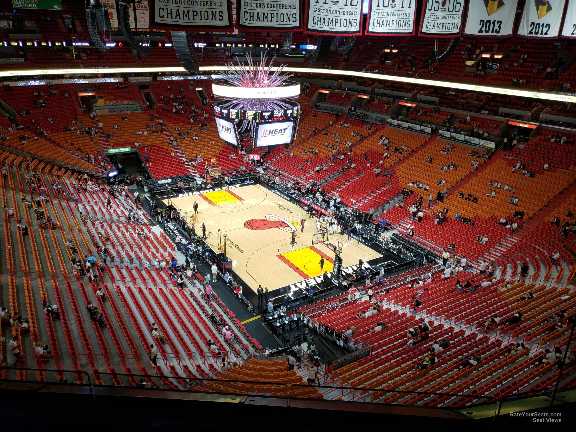 section 417, row 6 seat view  for basketball - ftx arena
