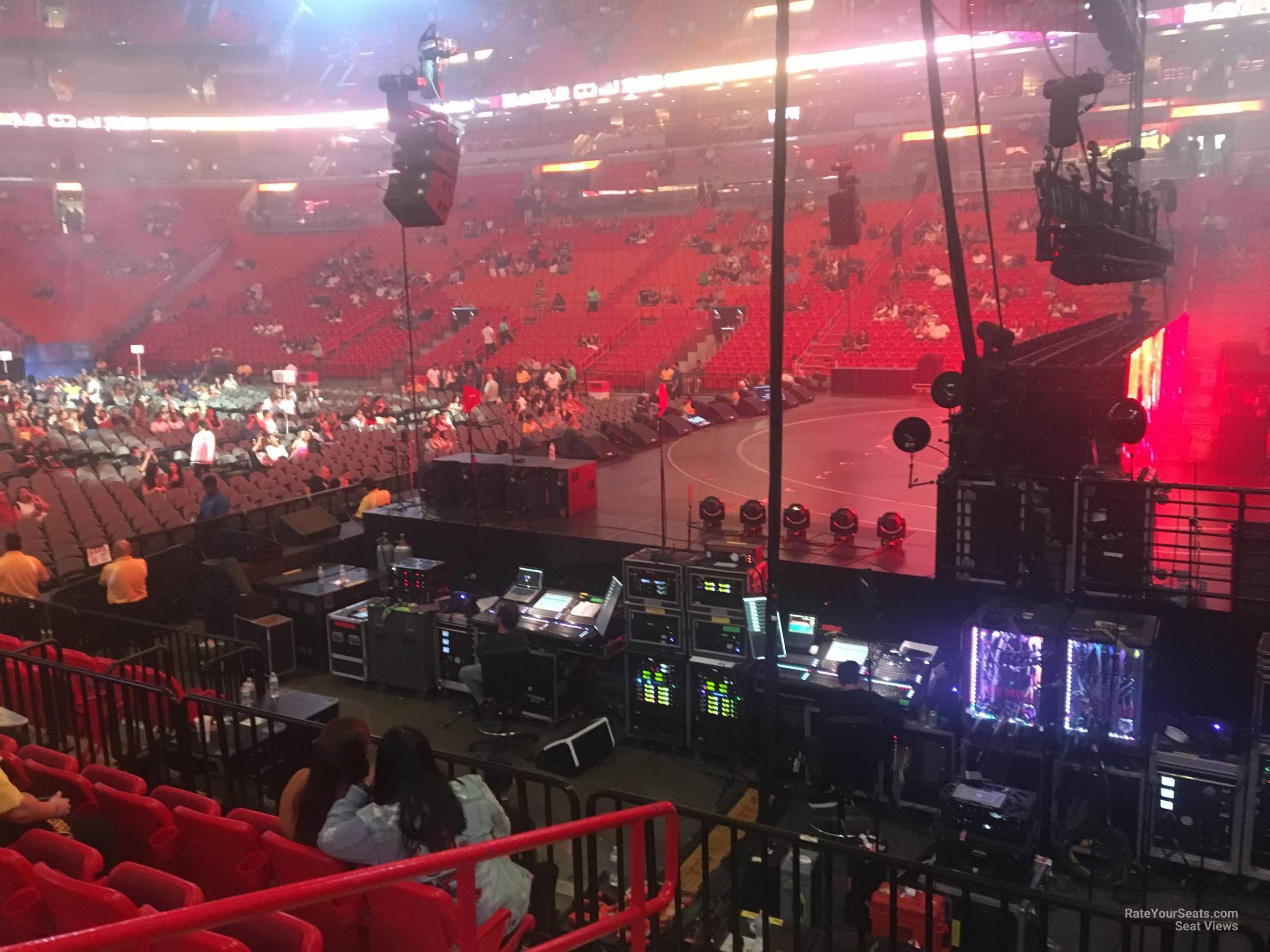 americanairlines arena section 104 concert seating wizards arena seating chart