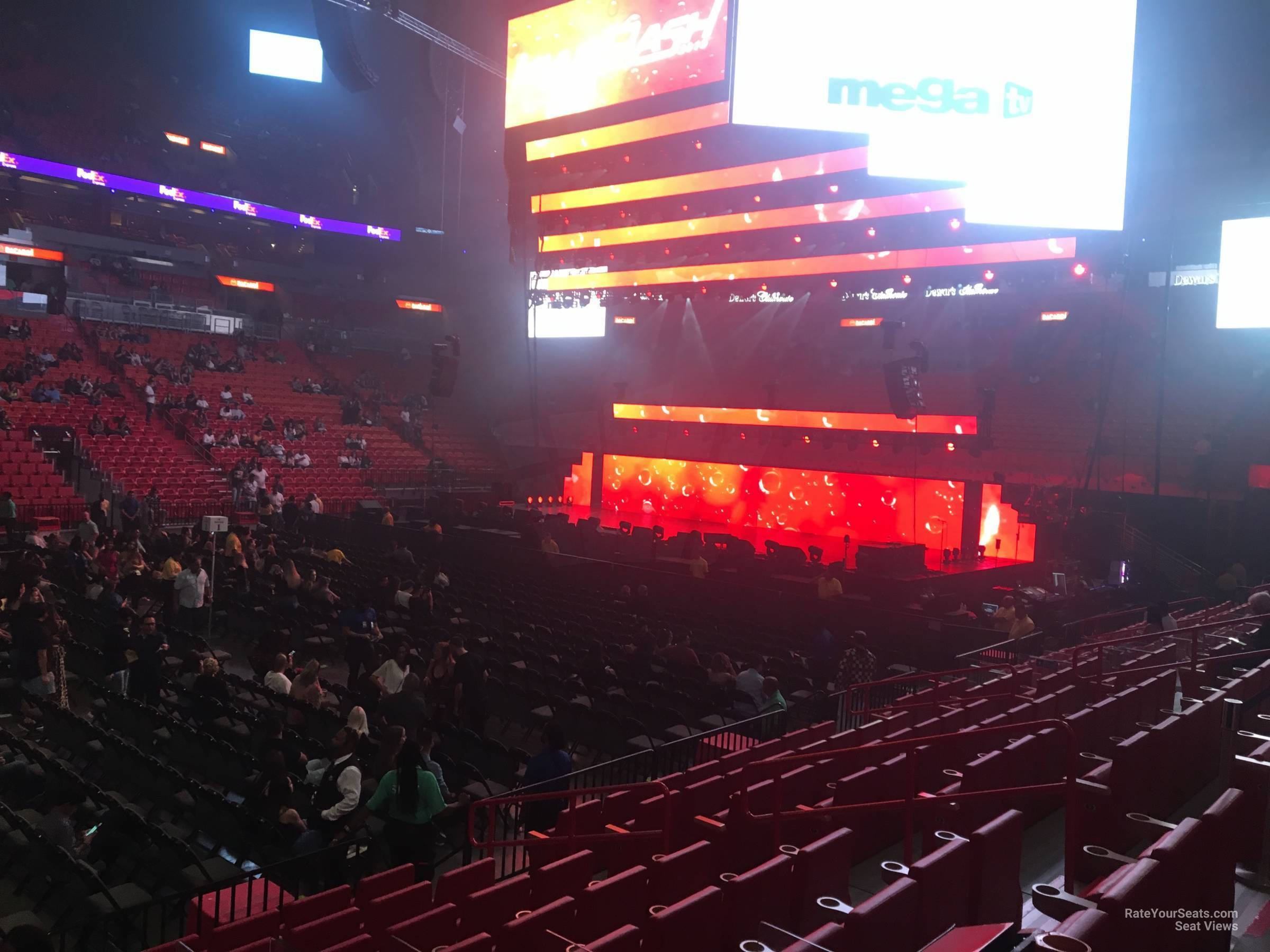 section 107, row 10 seat view  for concert - kaseya center