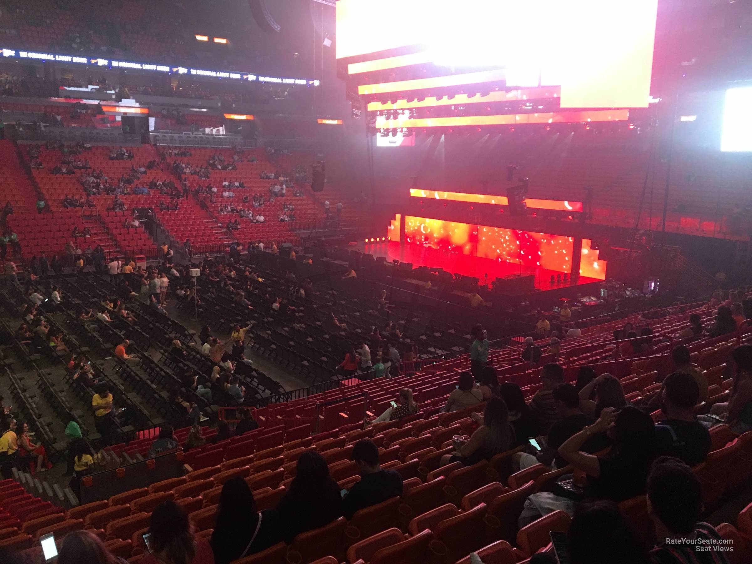 section 107, row 20 seat view  for concert - kaseya center