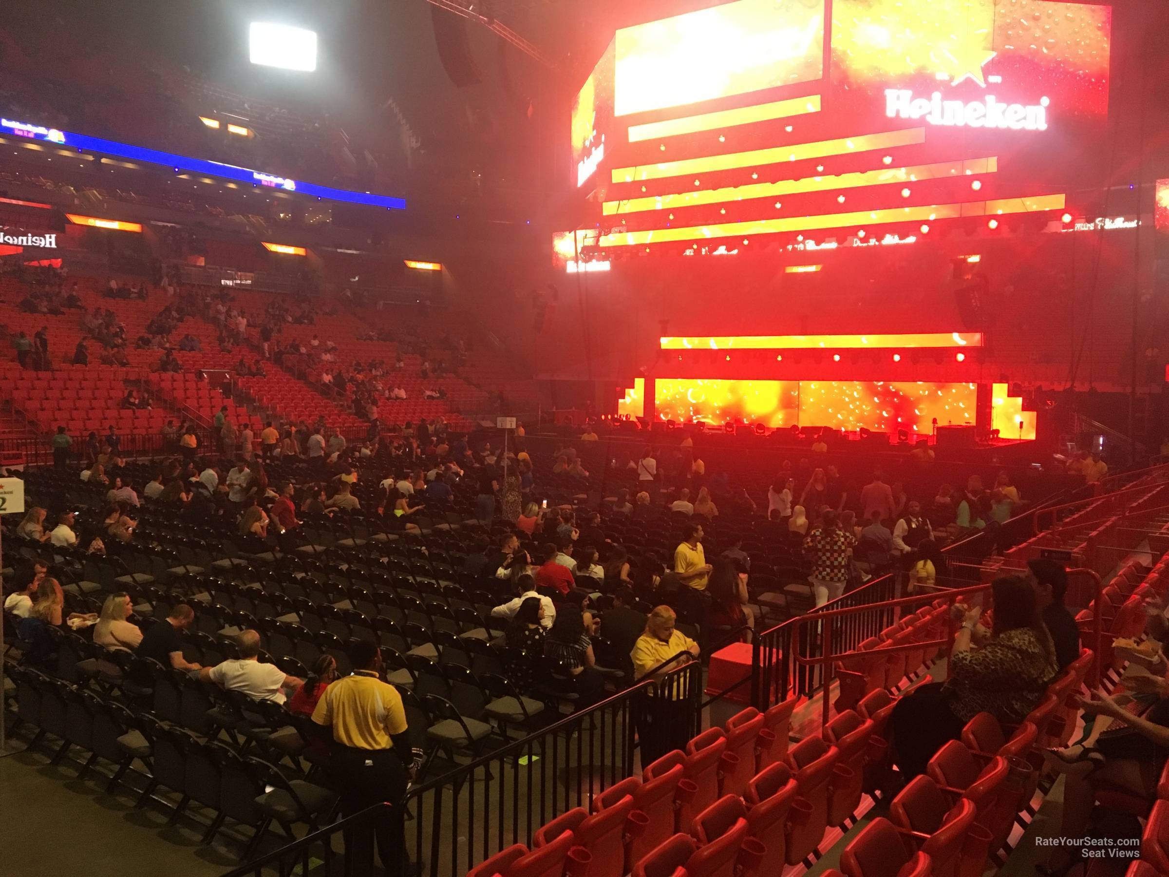 section 108, row 10 seat view  for concert - kaseya center