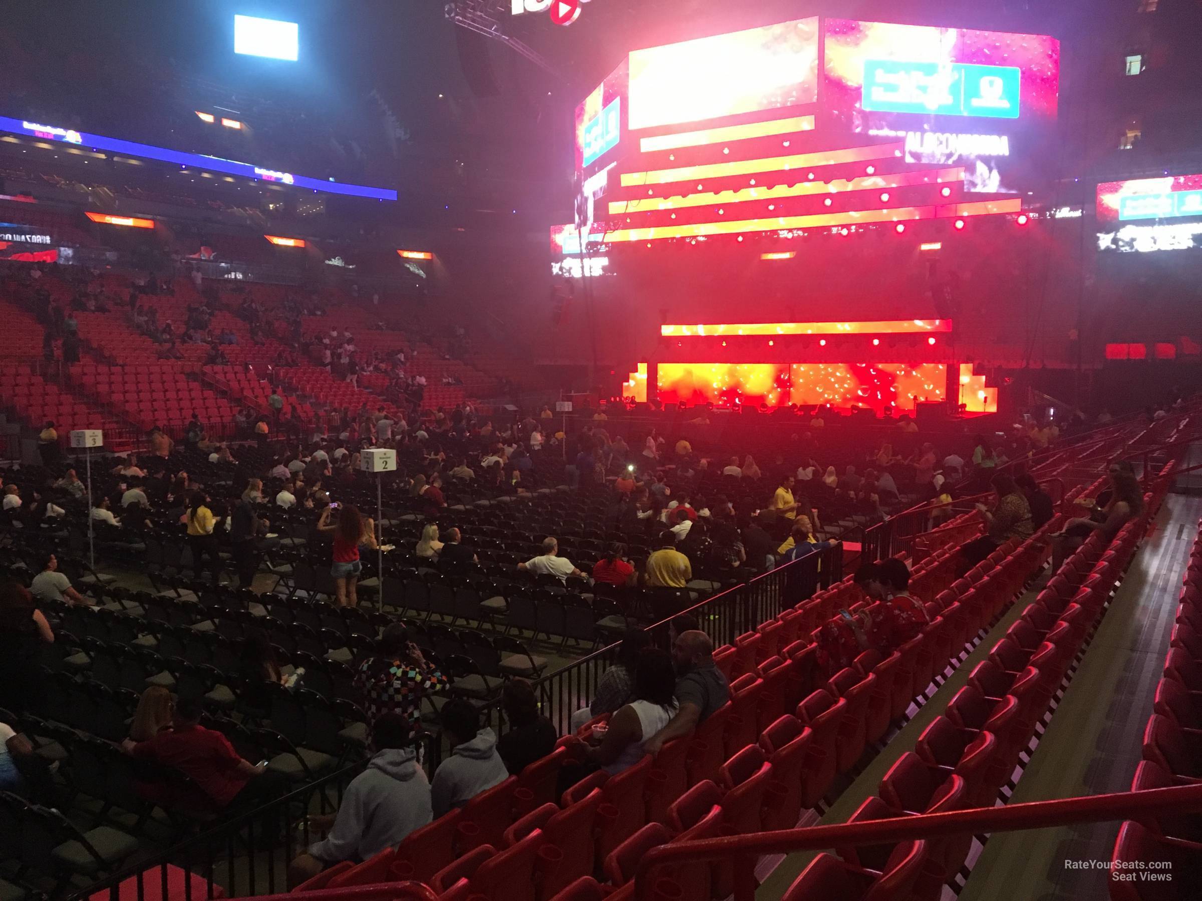 section 109, row 10 seat view  for concert - kaseya center