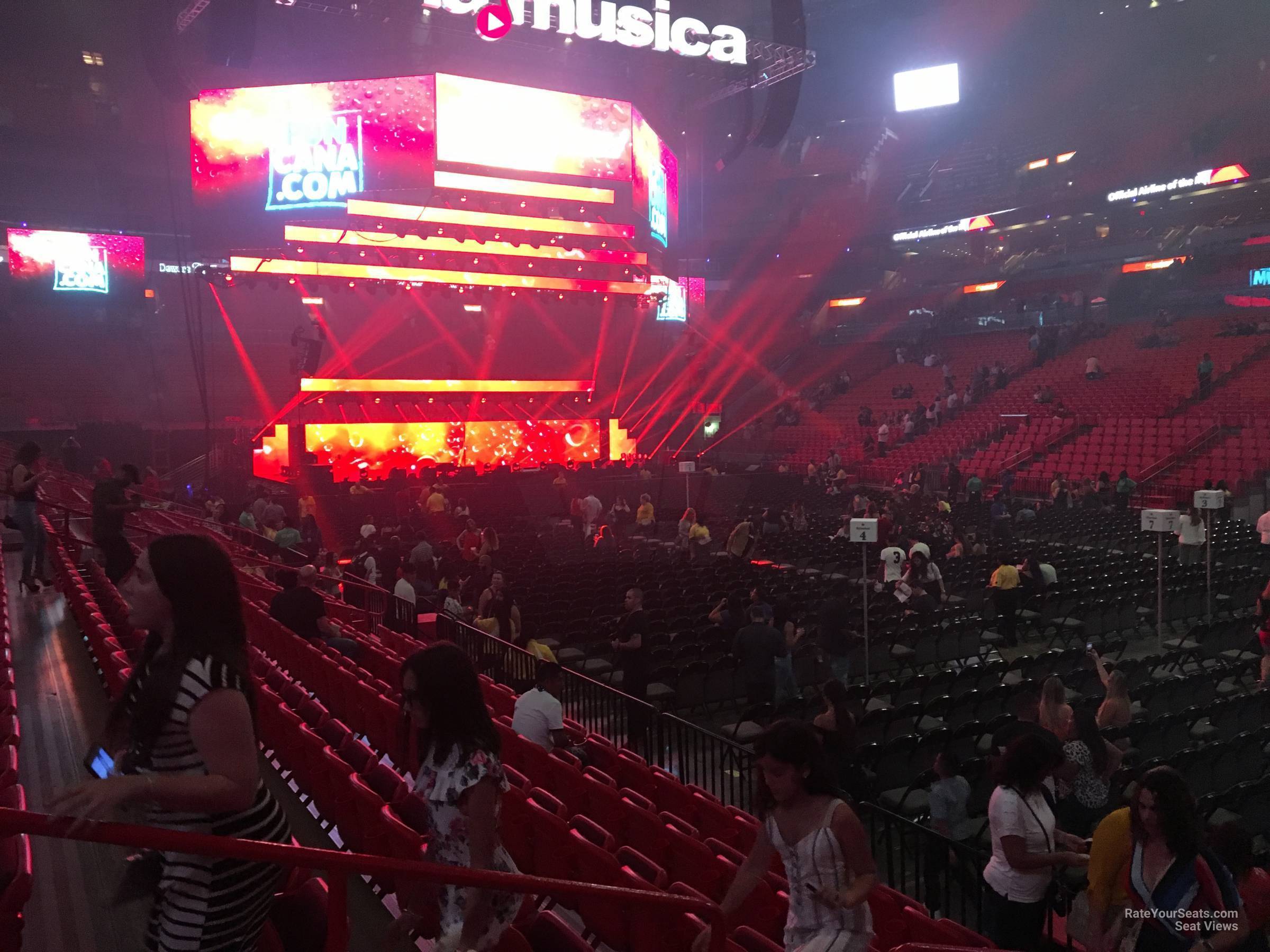 section 116, row 10 seat view  for concert - kaseya center