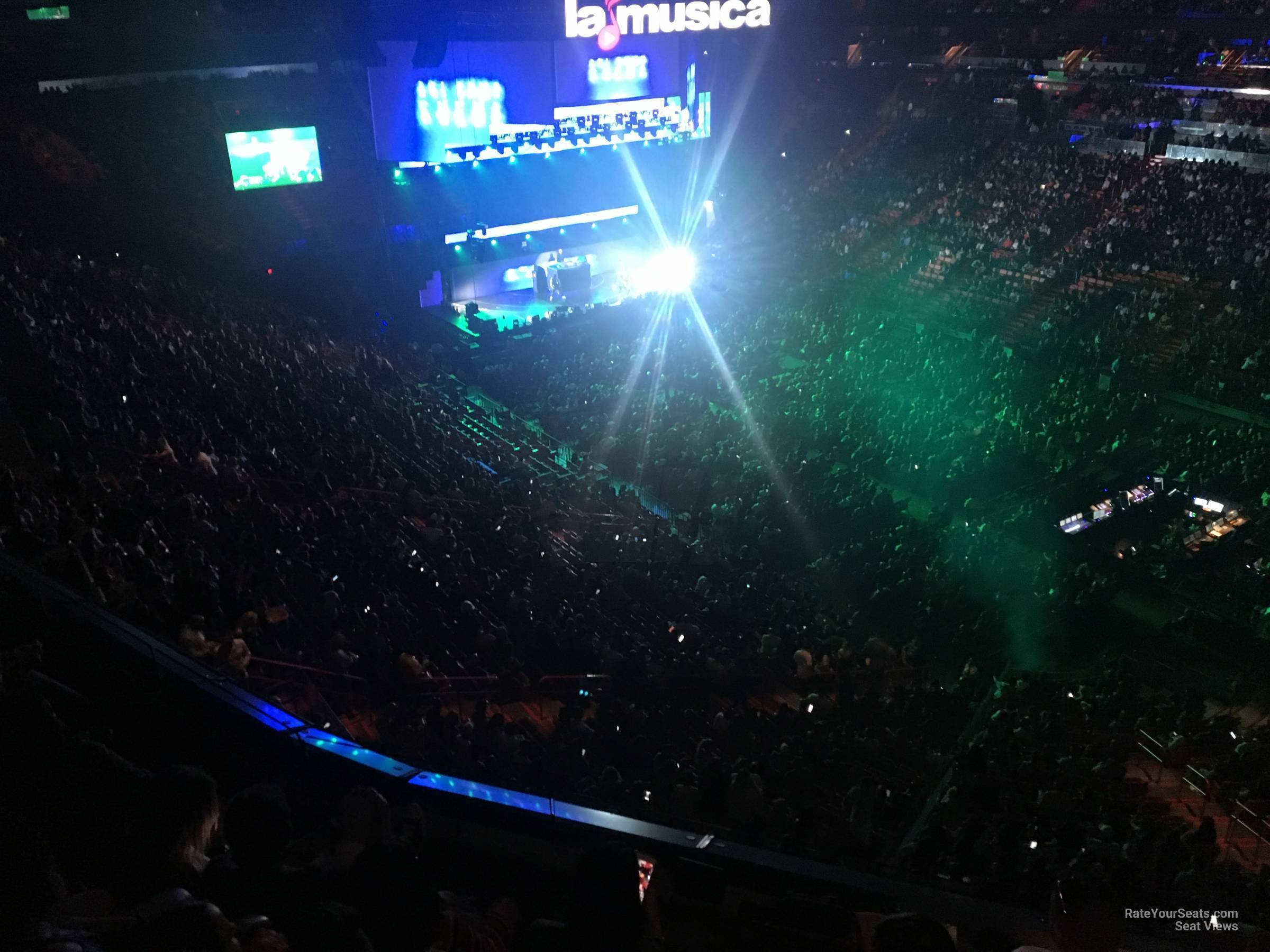 section 320, row 3 seat view  for concert - miami-dade arena