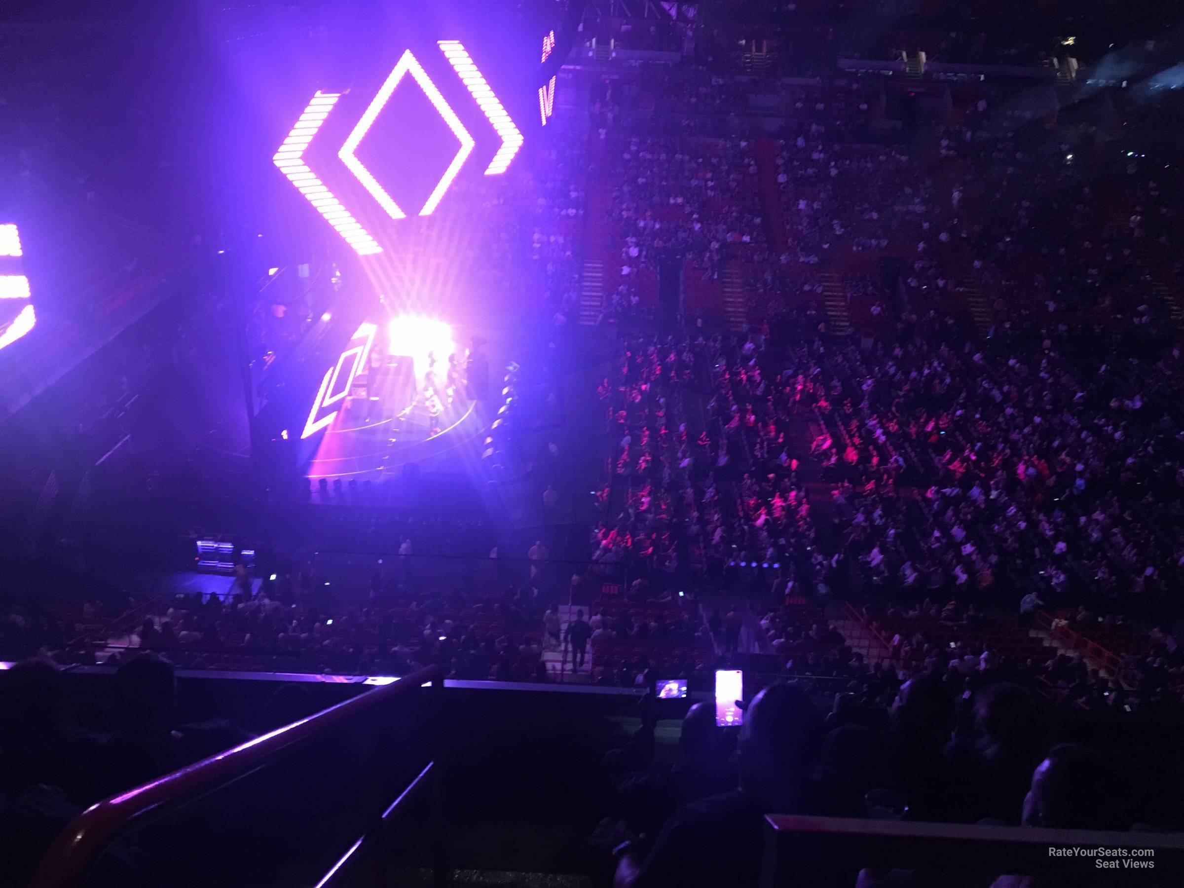 section 326, row 3 seat view  for concert - kaseya center