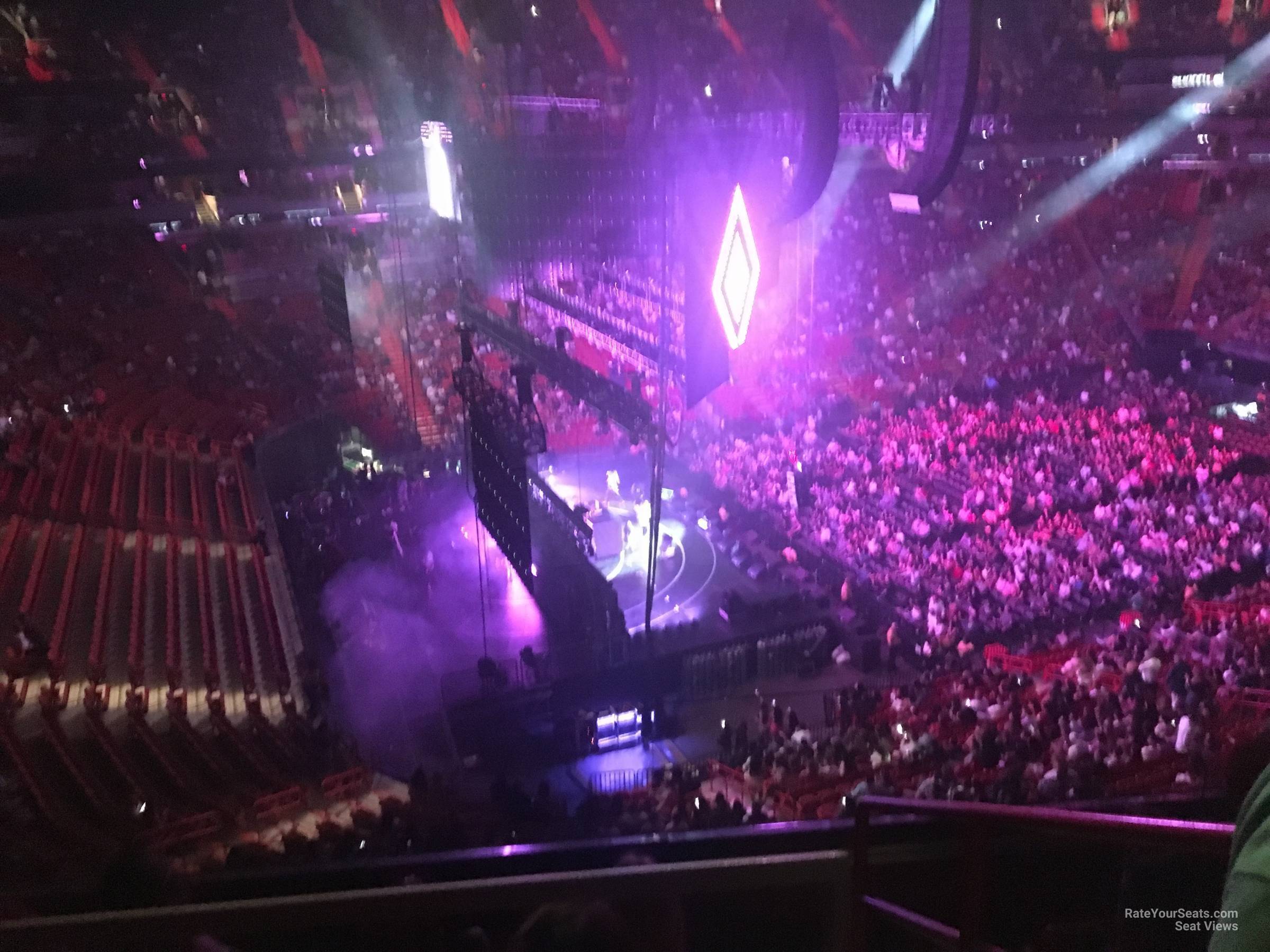 section 328, row 3 seat view  for concert - kaseya center