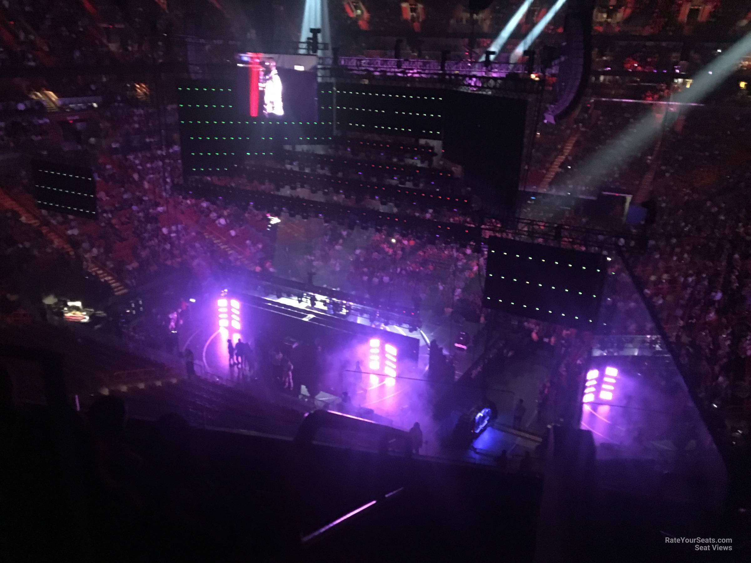 section 330, row 3 seat view  for concert - miami-dade arena