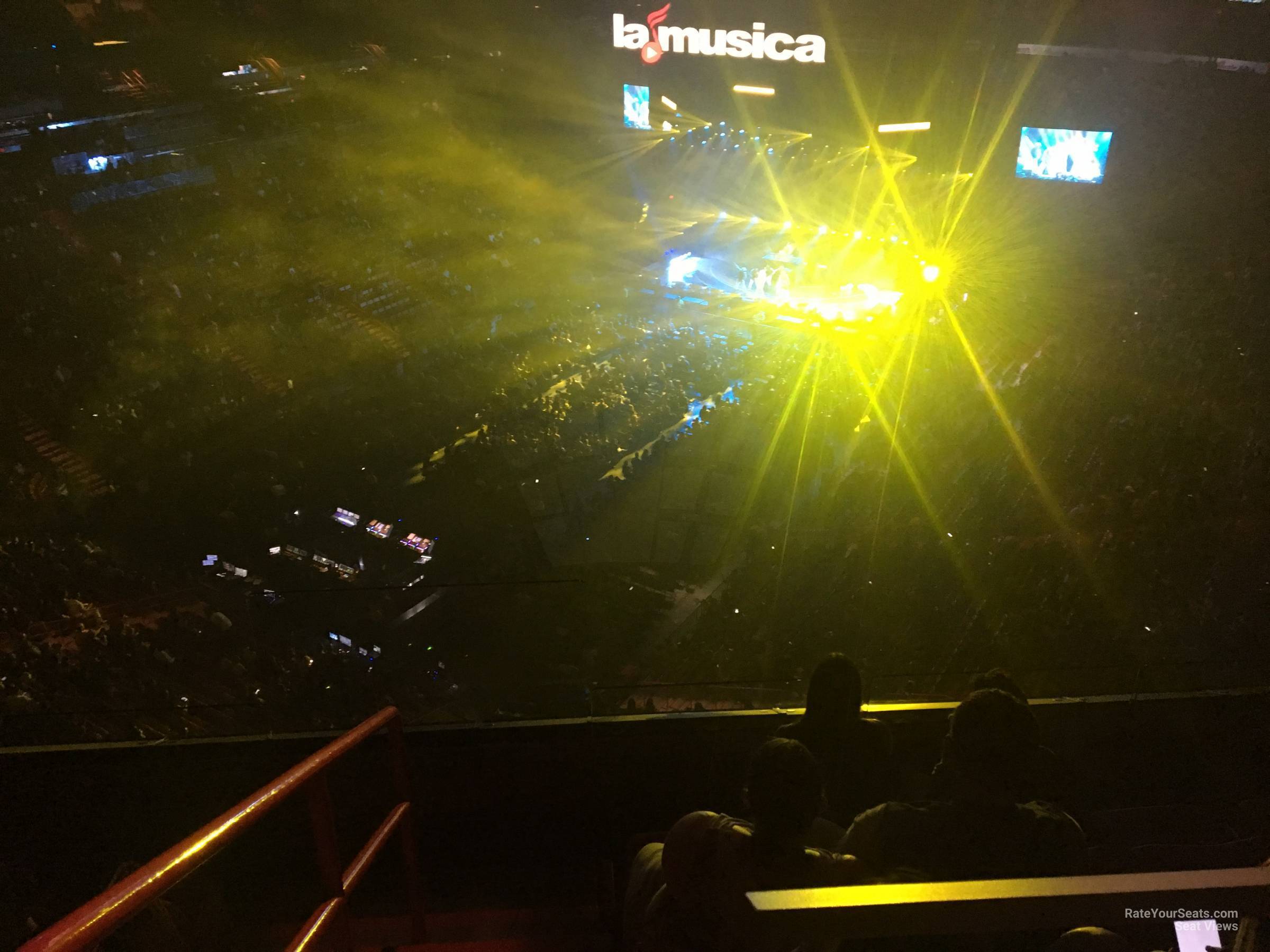section 412, row 4 seat view  for concert - miami-dade arena