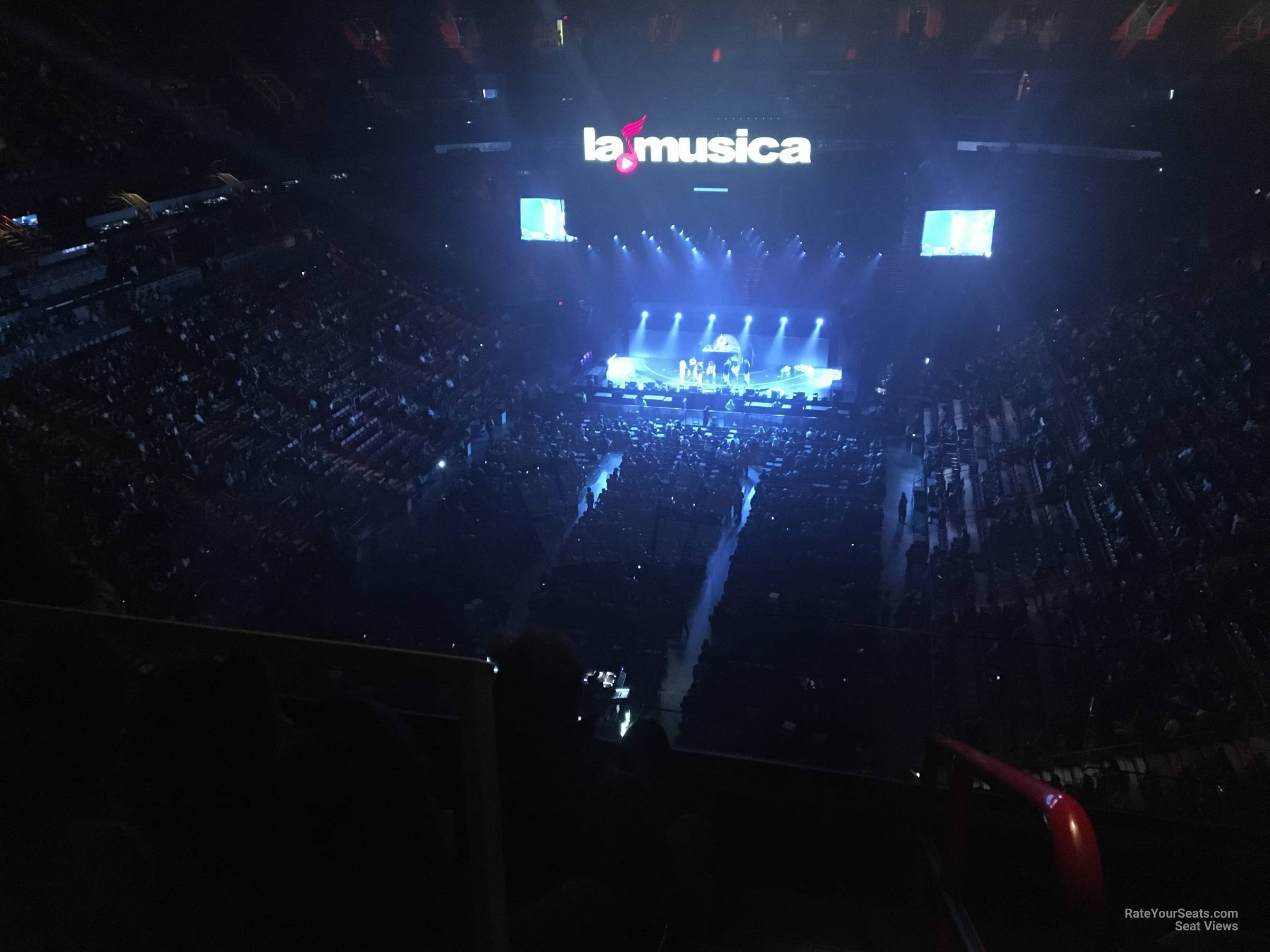 section 414, row 4 seat view  for concert - miami-dade arena