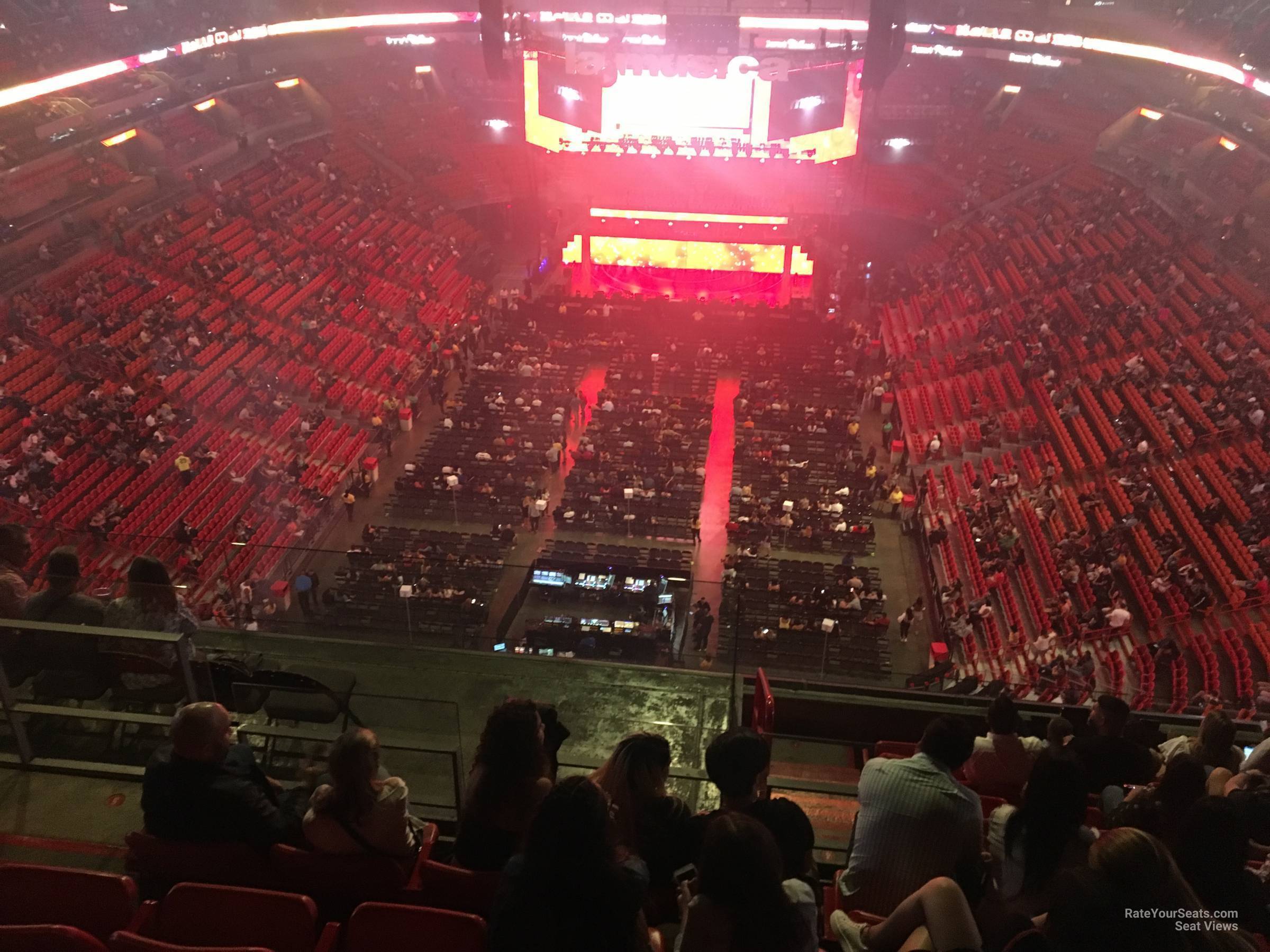 section 415, row 10 seat view  for concert - miami-dade arena