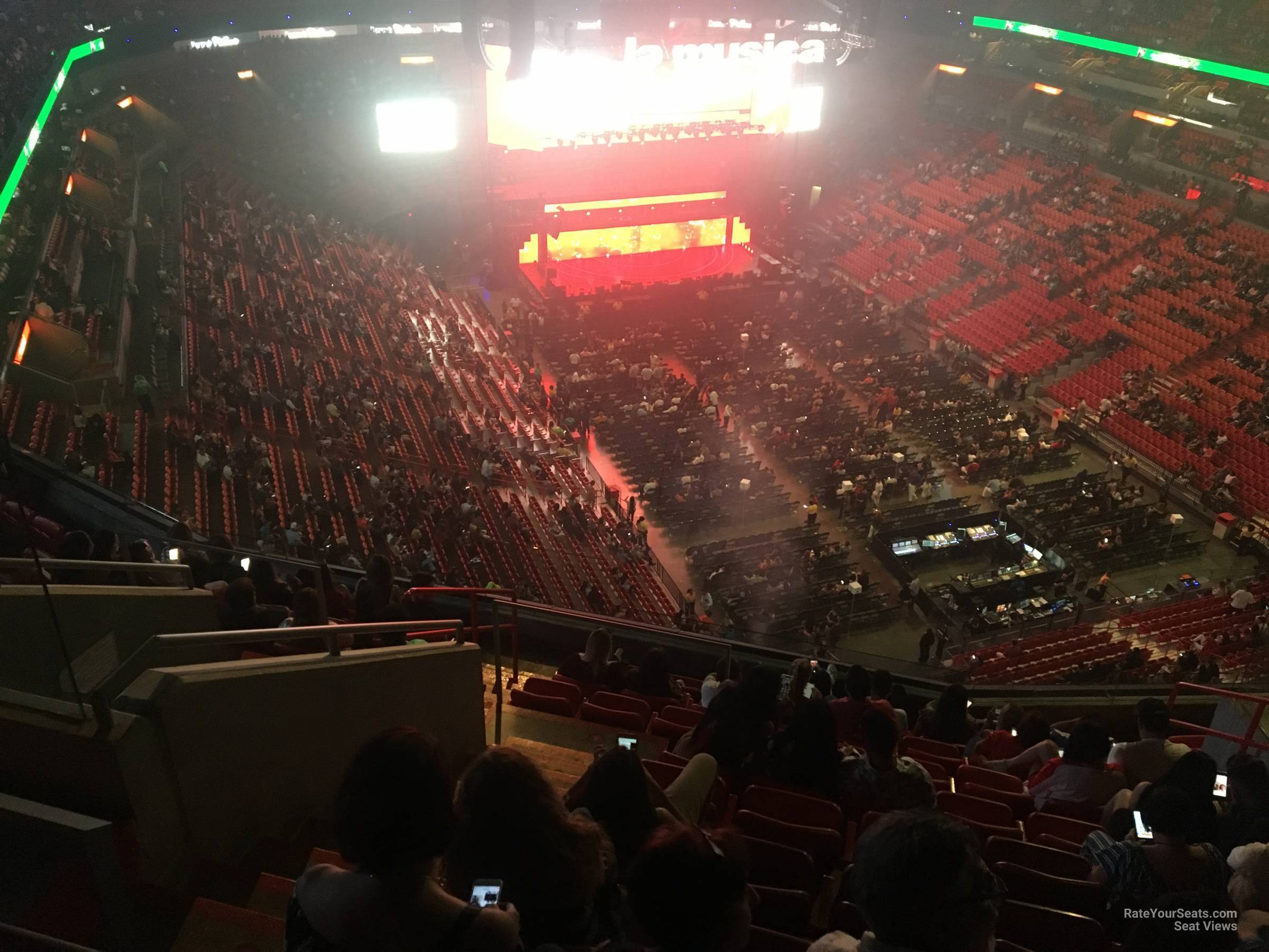 section 418, row 10 seat view for concert - kaseya center