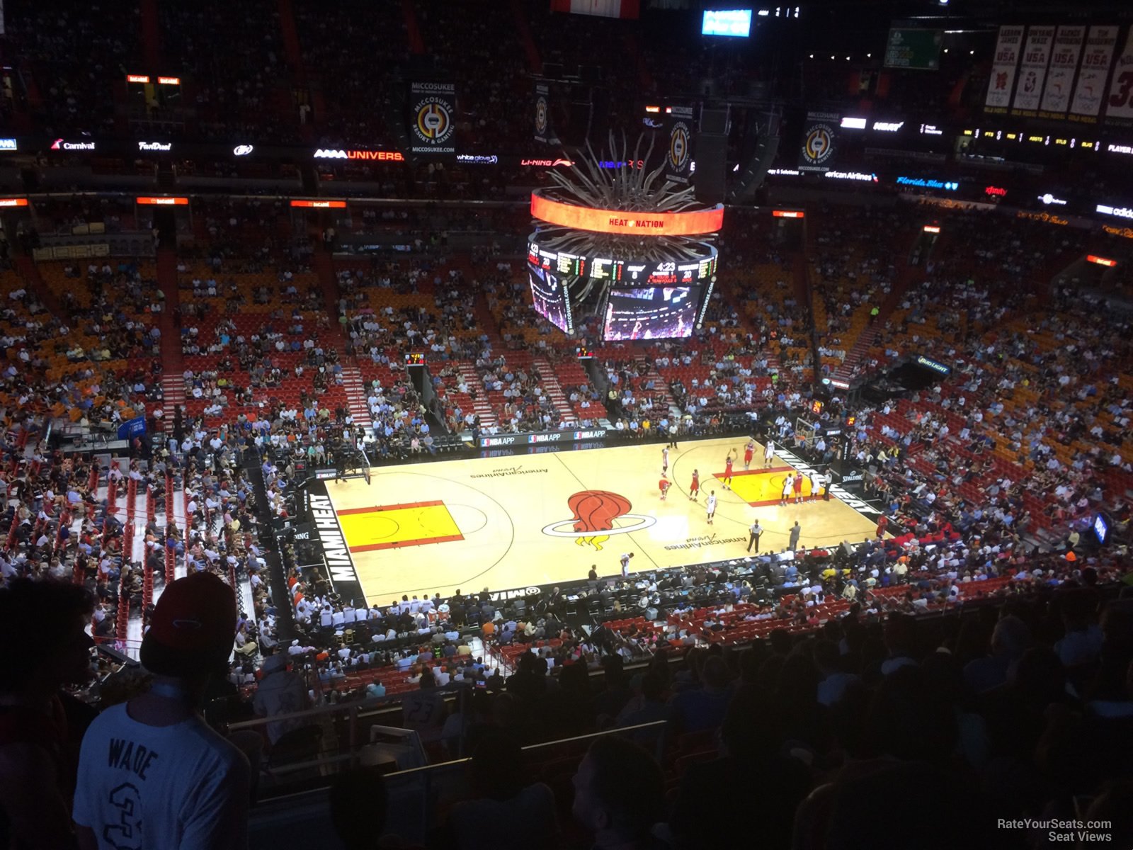 section 310, row 14 seat view  for basketball - ftx arena