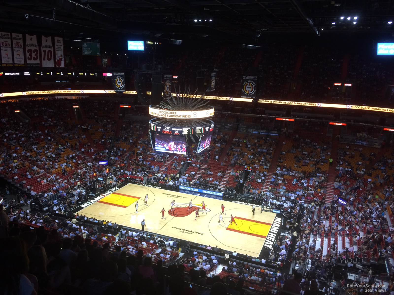 section 322, row 14 seat view  for basketball - miami-dade arena