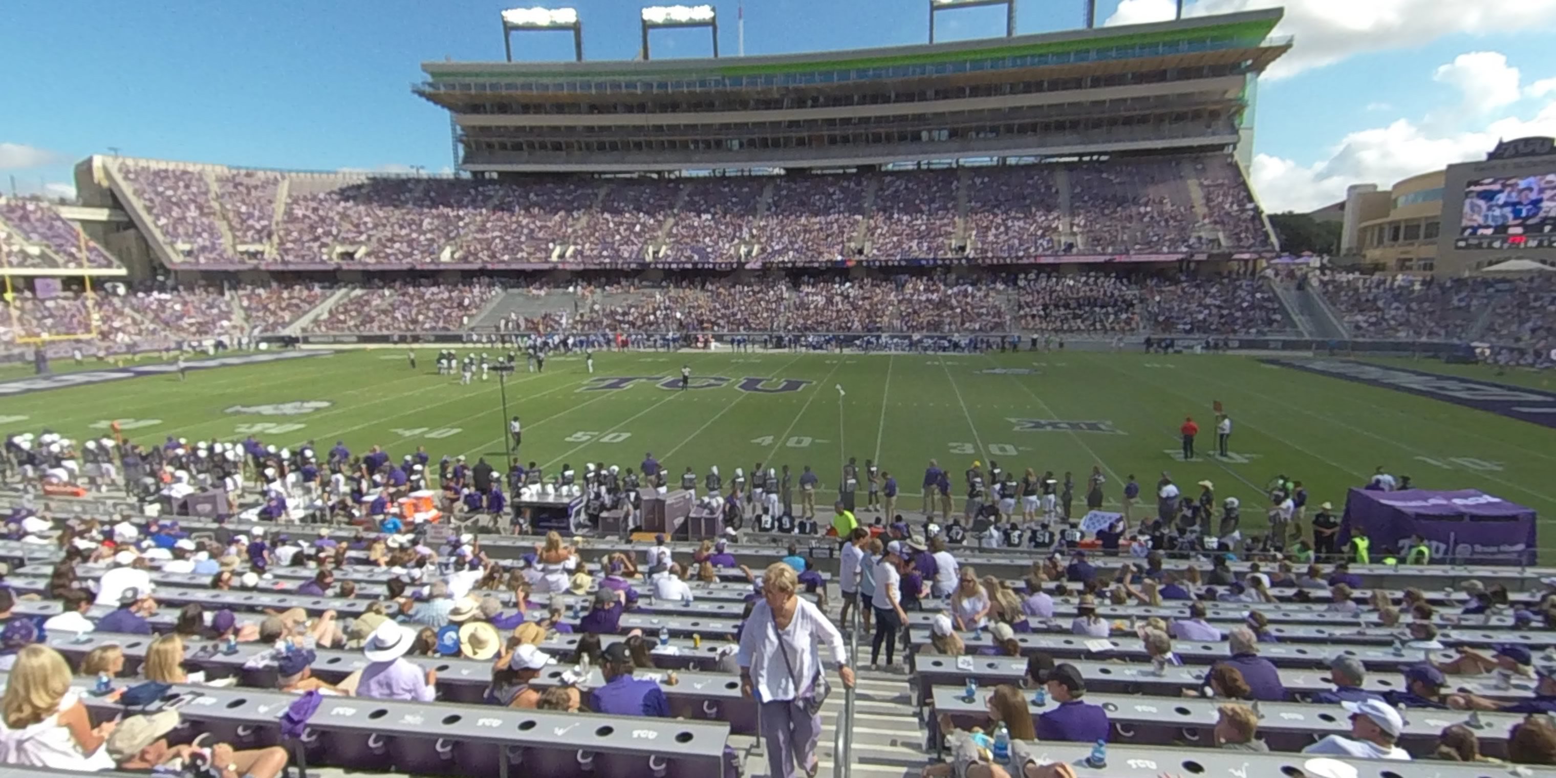 section 103 panoramic seat view  - amon carter stadium