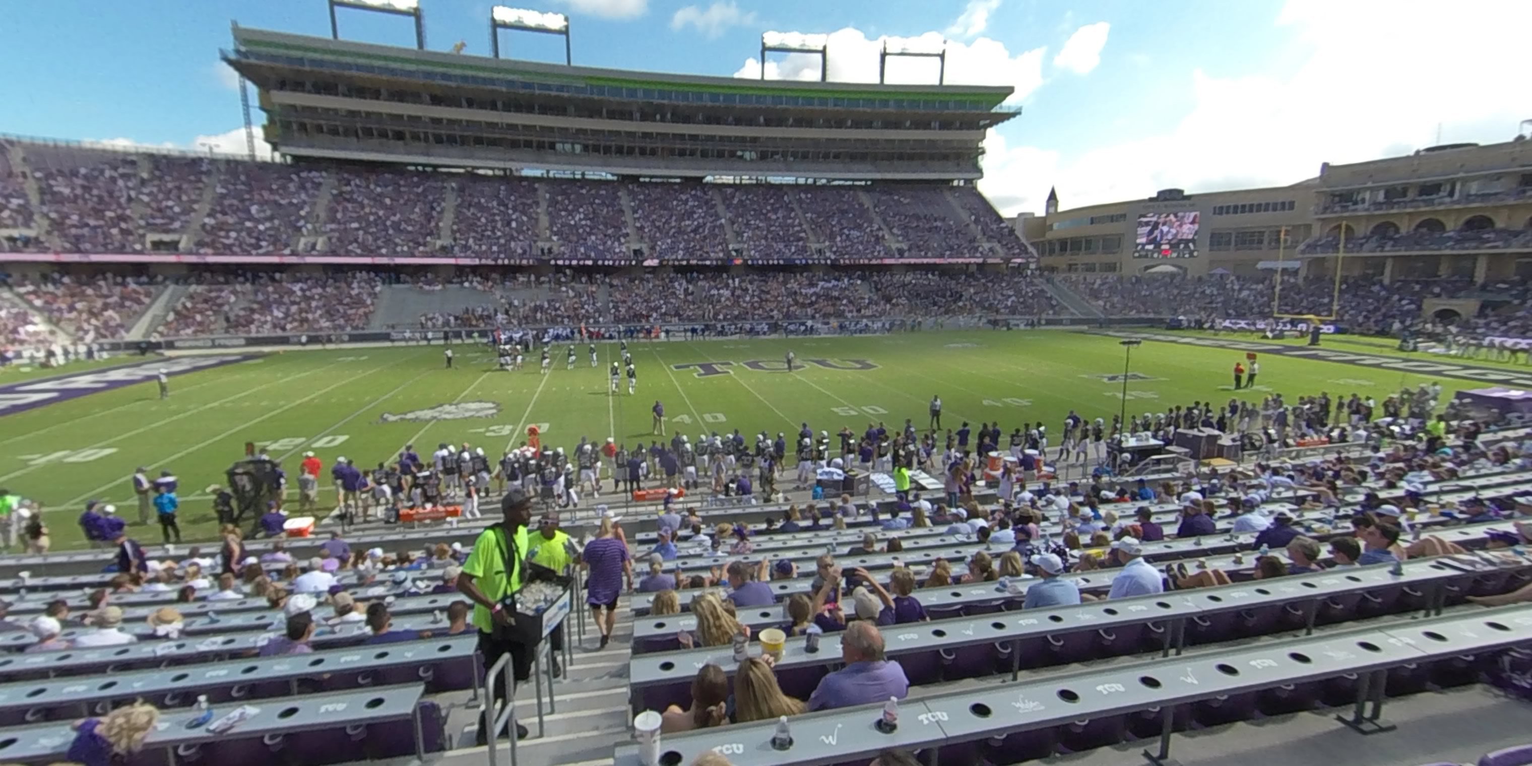 section 105 panoramic seat view  - amon carter stadium