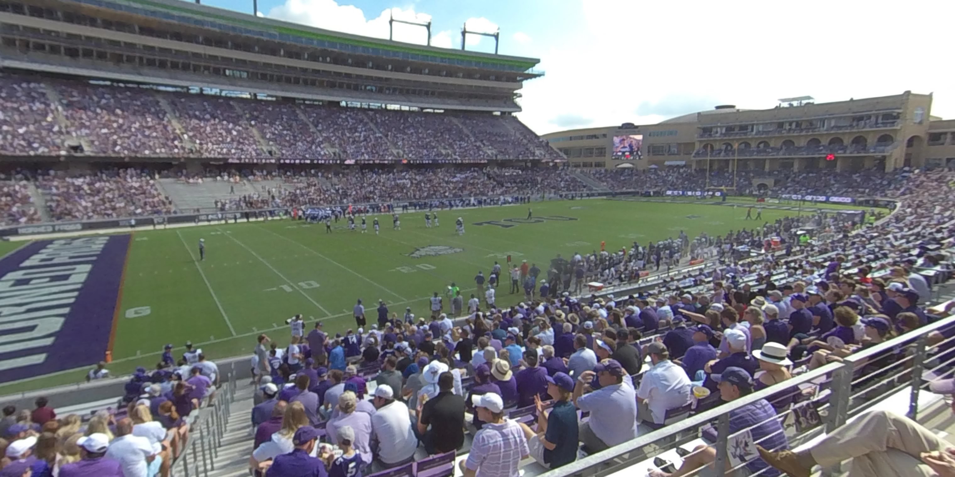 section 107 panoramic seat view  - amon carter stadium