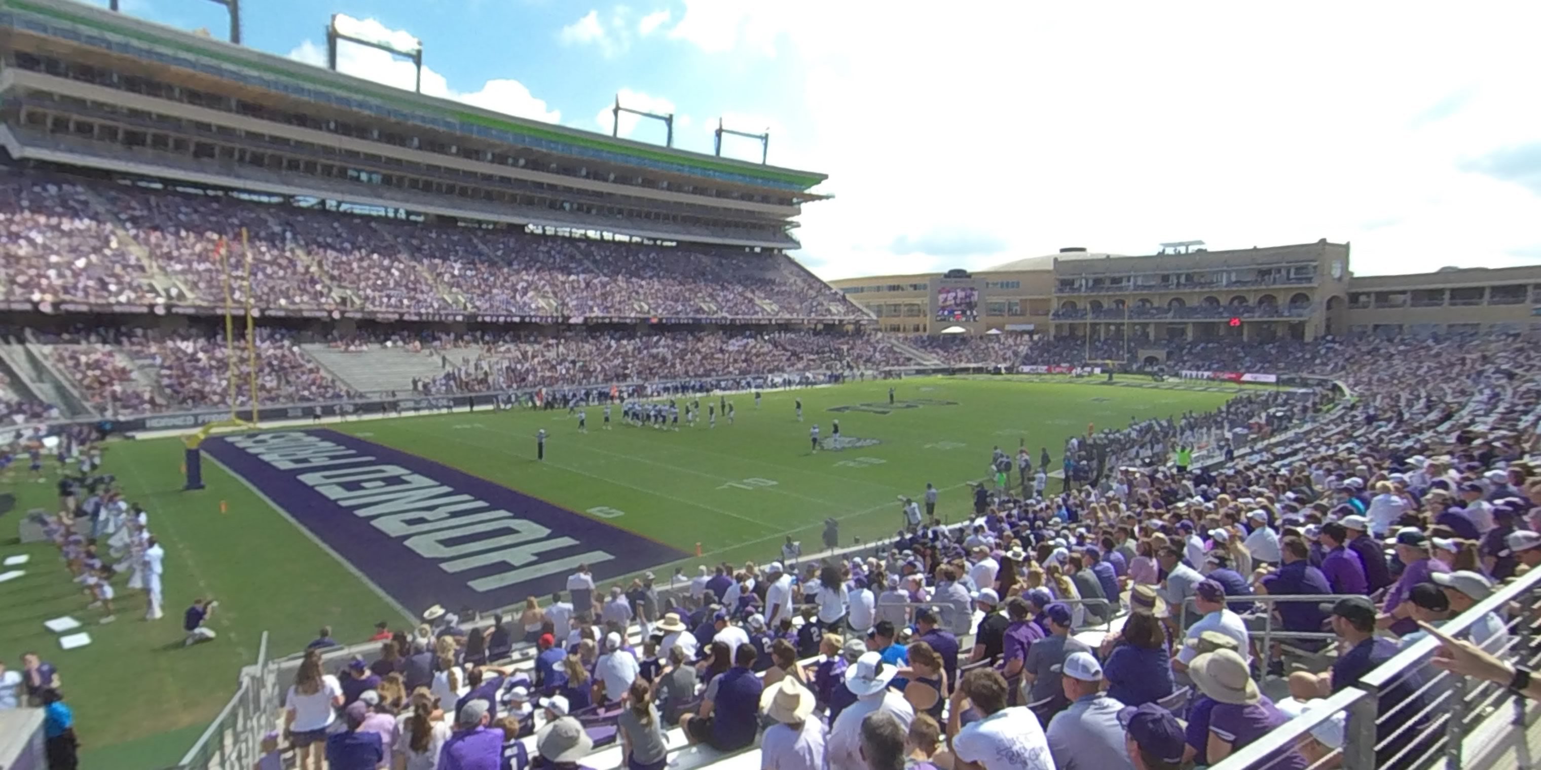 section 109 panoramic seat view  - amon carter stadium