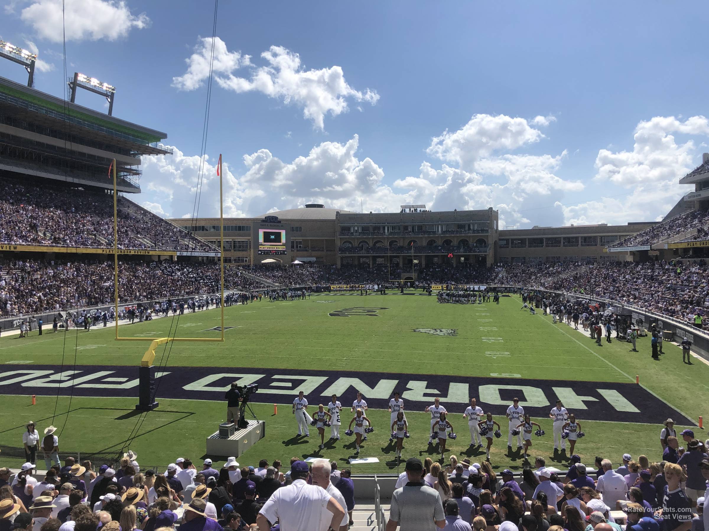 section 114, row u seat view  - amon carter stadium