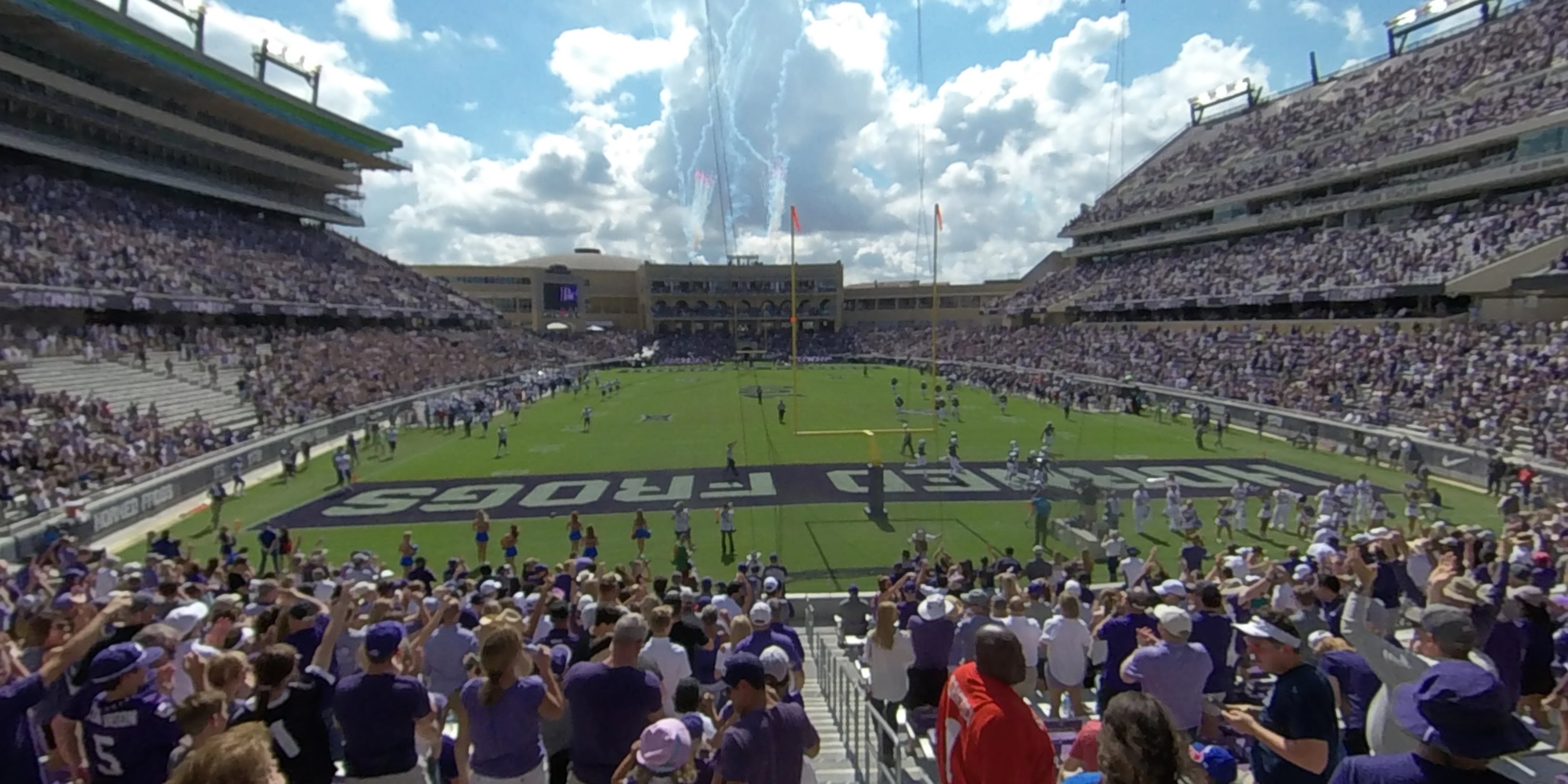 section 115 panoramic seat view  - amon carter stadium