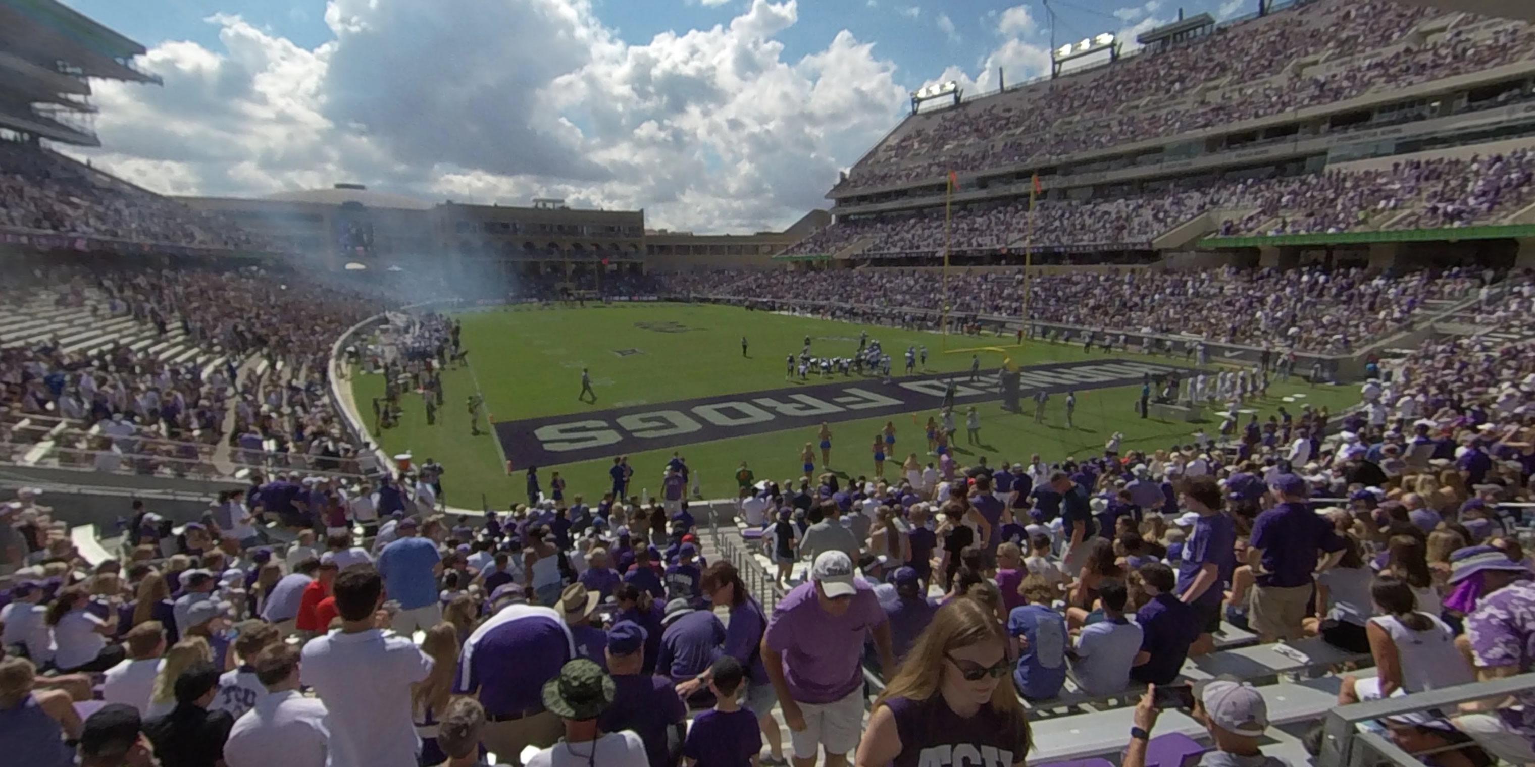 section 117 panoramic seat view  - amon carter stadium