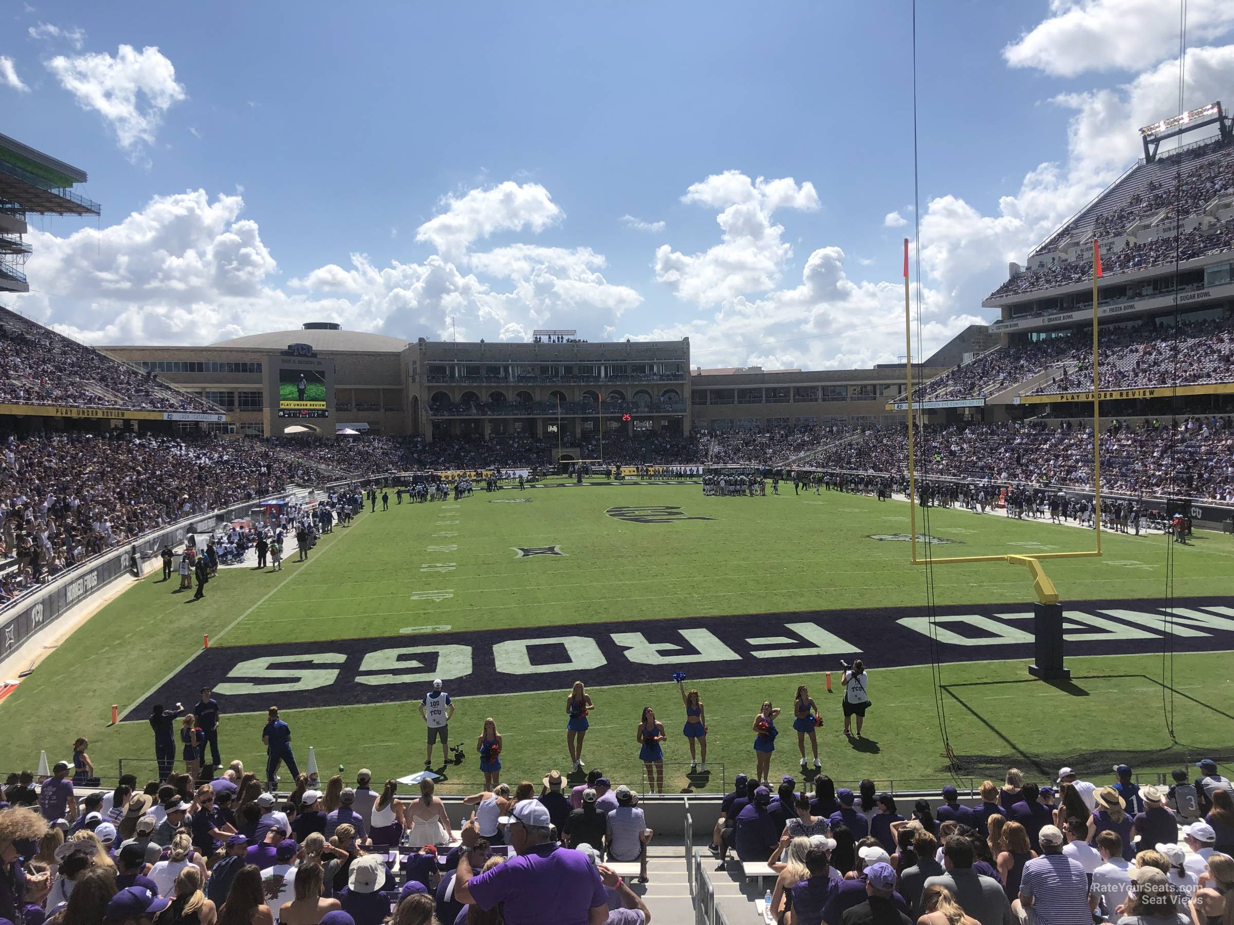 section 117, row u seat view  - amon carter stadium