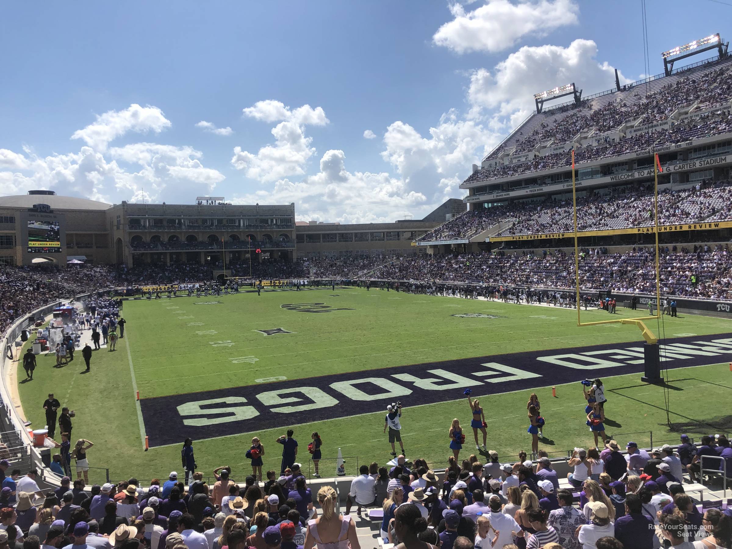 section 118, row u seat view  - amon carter stadium