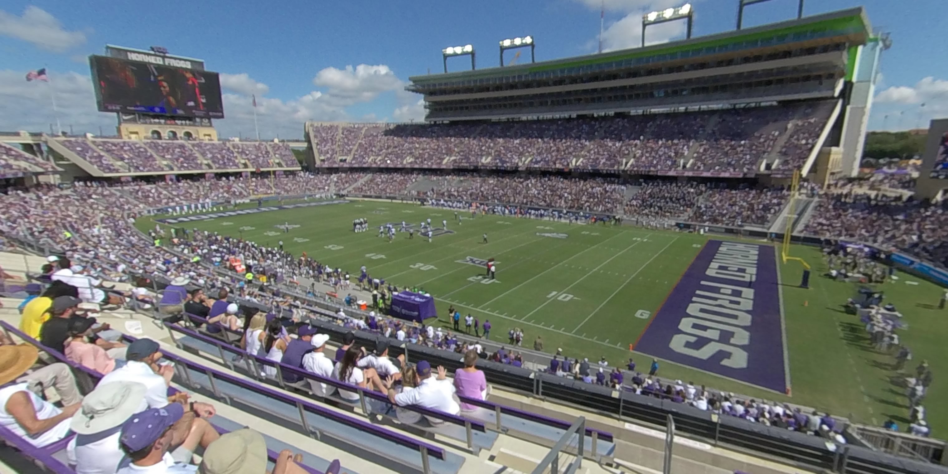 section 201 panoramic seat view  - amon carter stadium