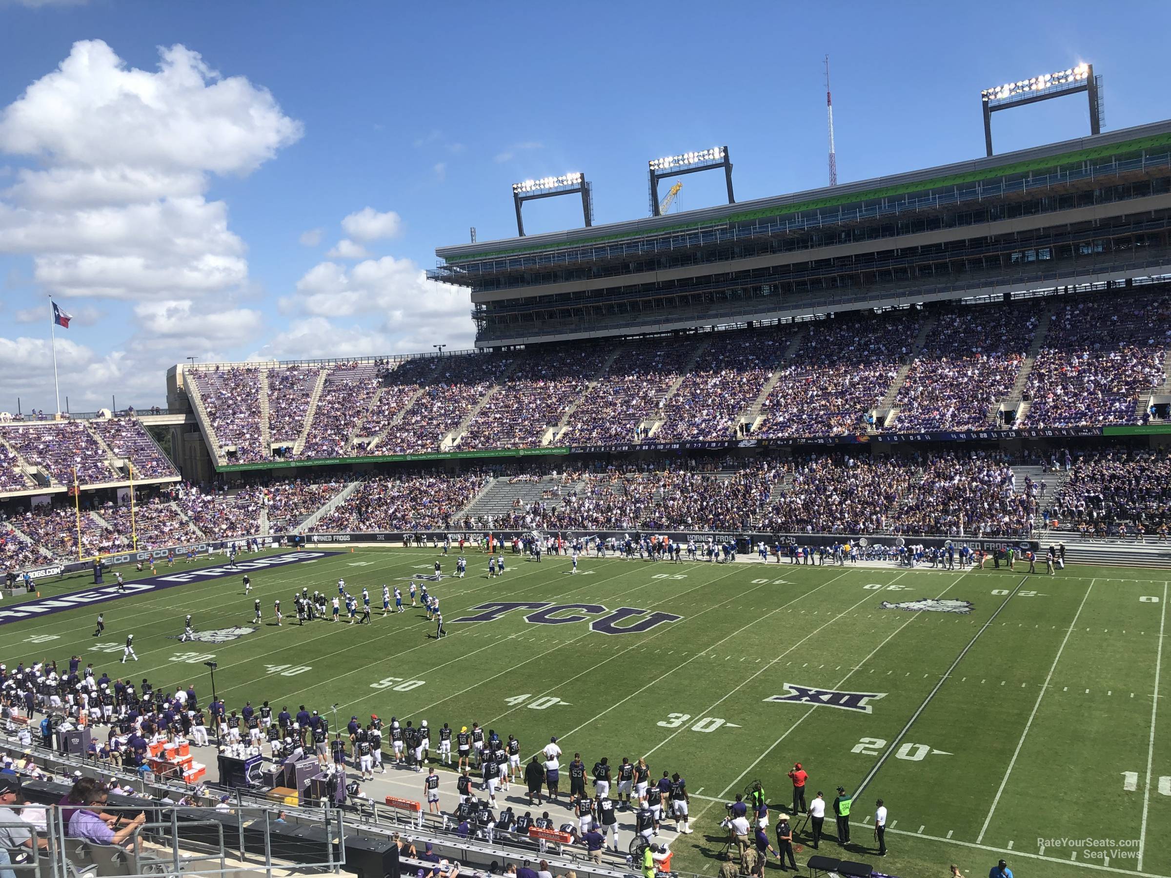 section 204, row l seat view  - amon carter stadium