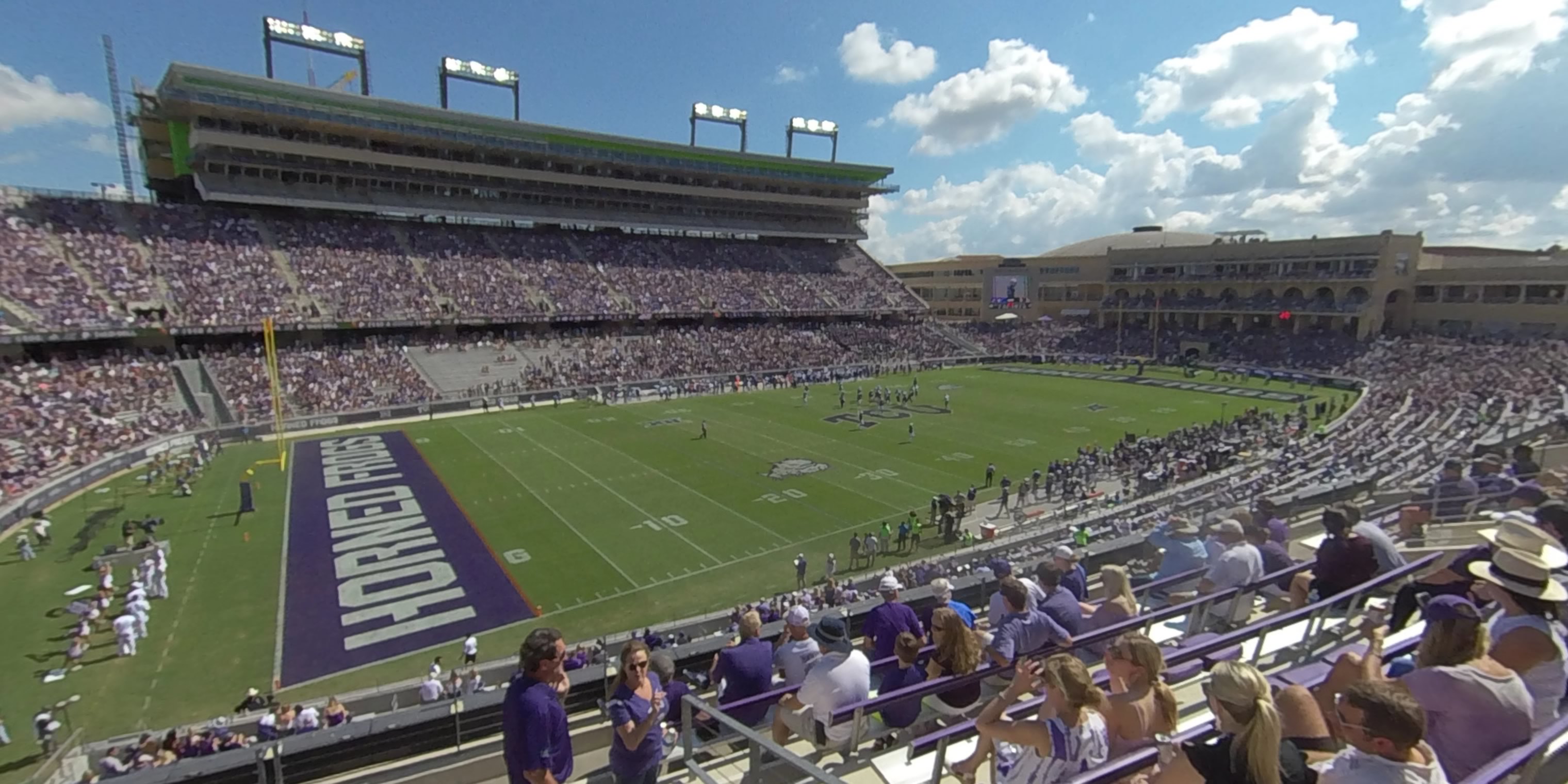 section 212 panoramic seat view  - amon carter stadium