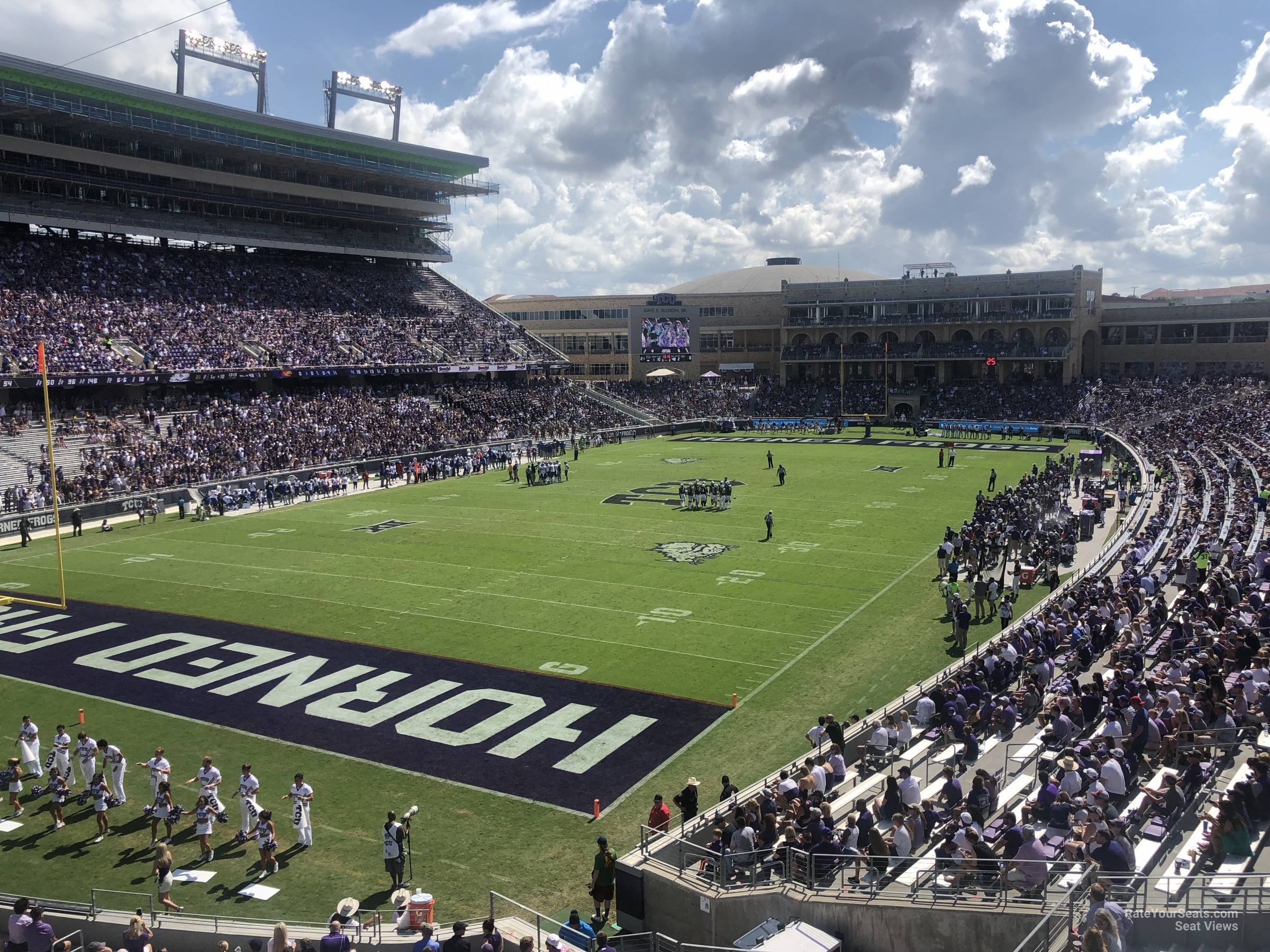 section 216, row b seat view  - amon carter stadium