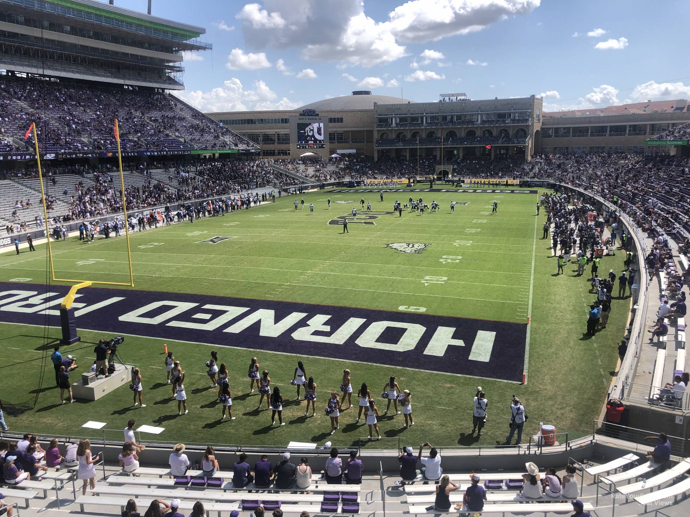 section 219, row b seat view  - amon carter stadium