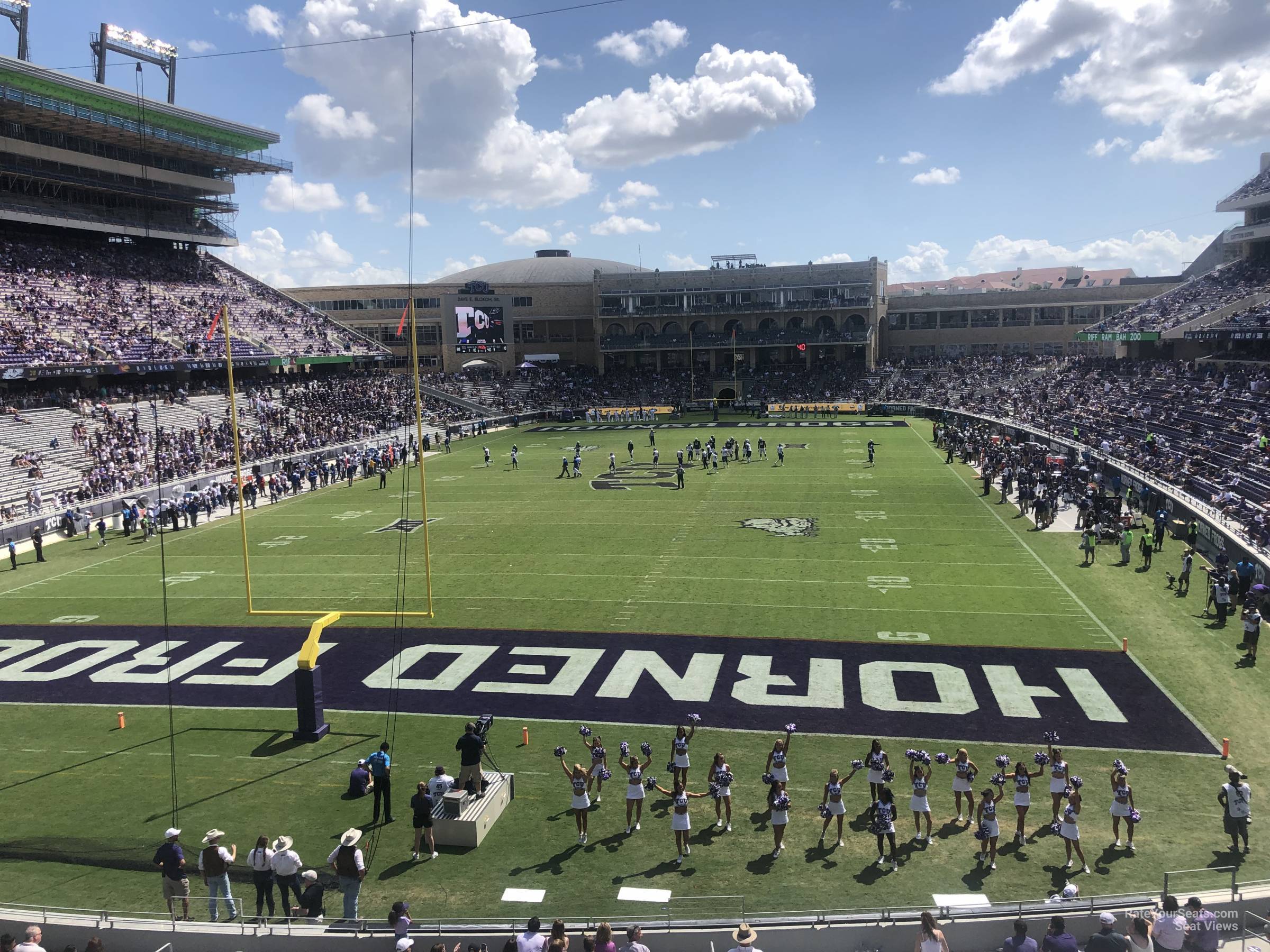 section 220, row b seat view  - amon carter stadium