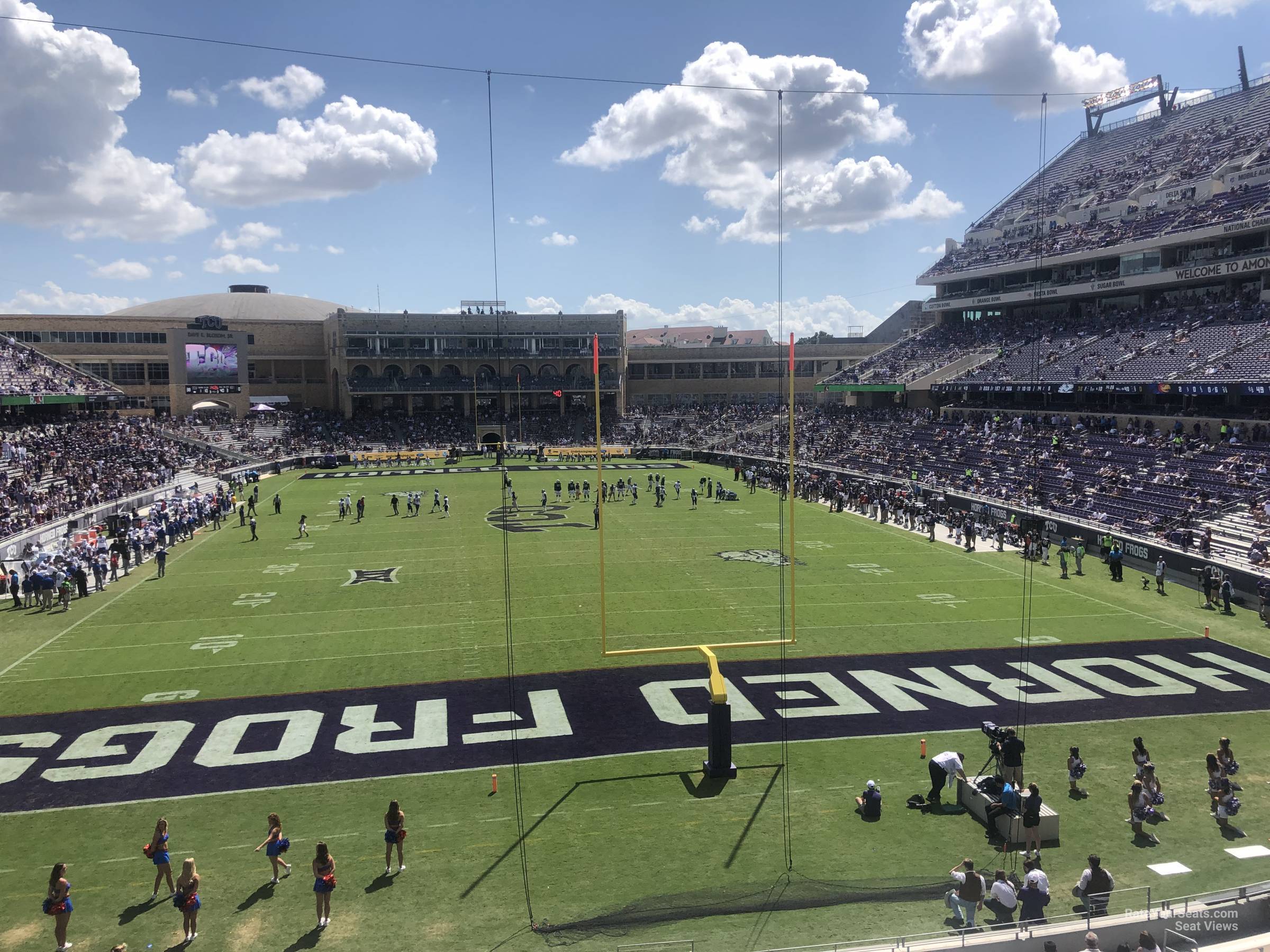 section 222, row b seat view  - amon carter stadium