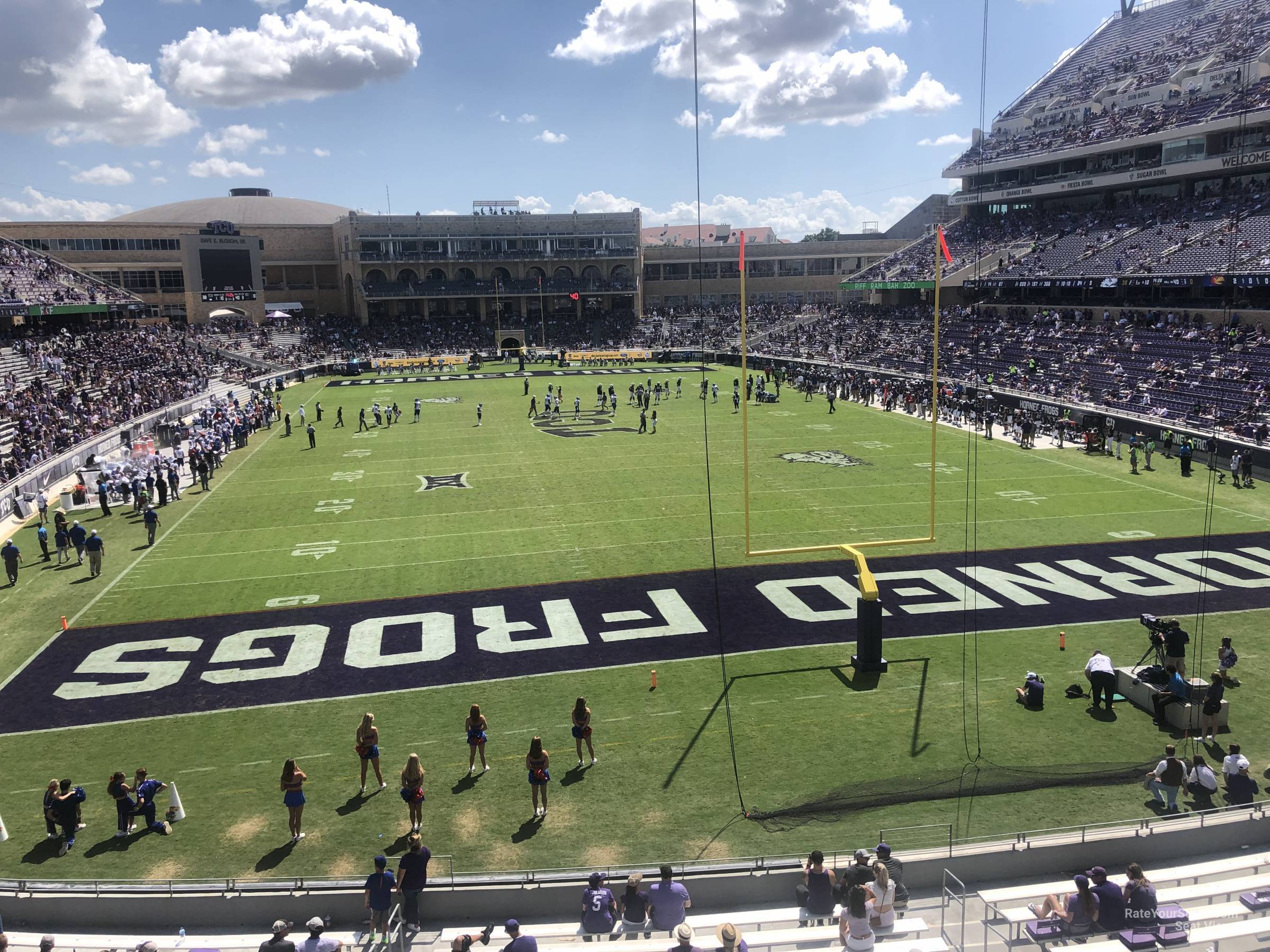 section 223, row b seat view  - amon carter stadium