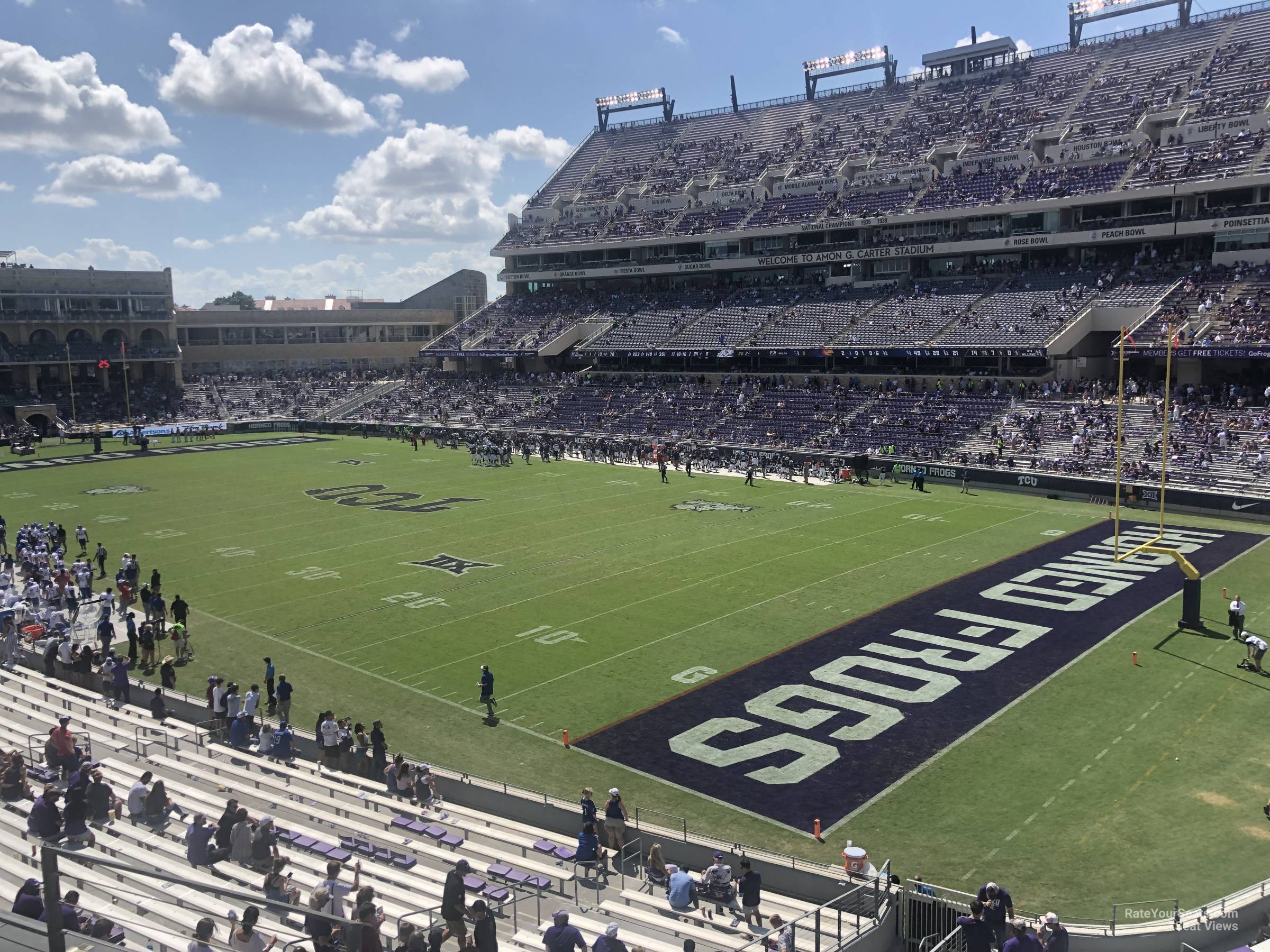 section 228, row c seat view  - amon carter stadium